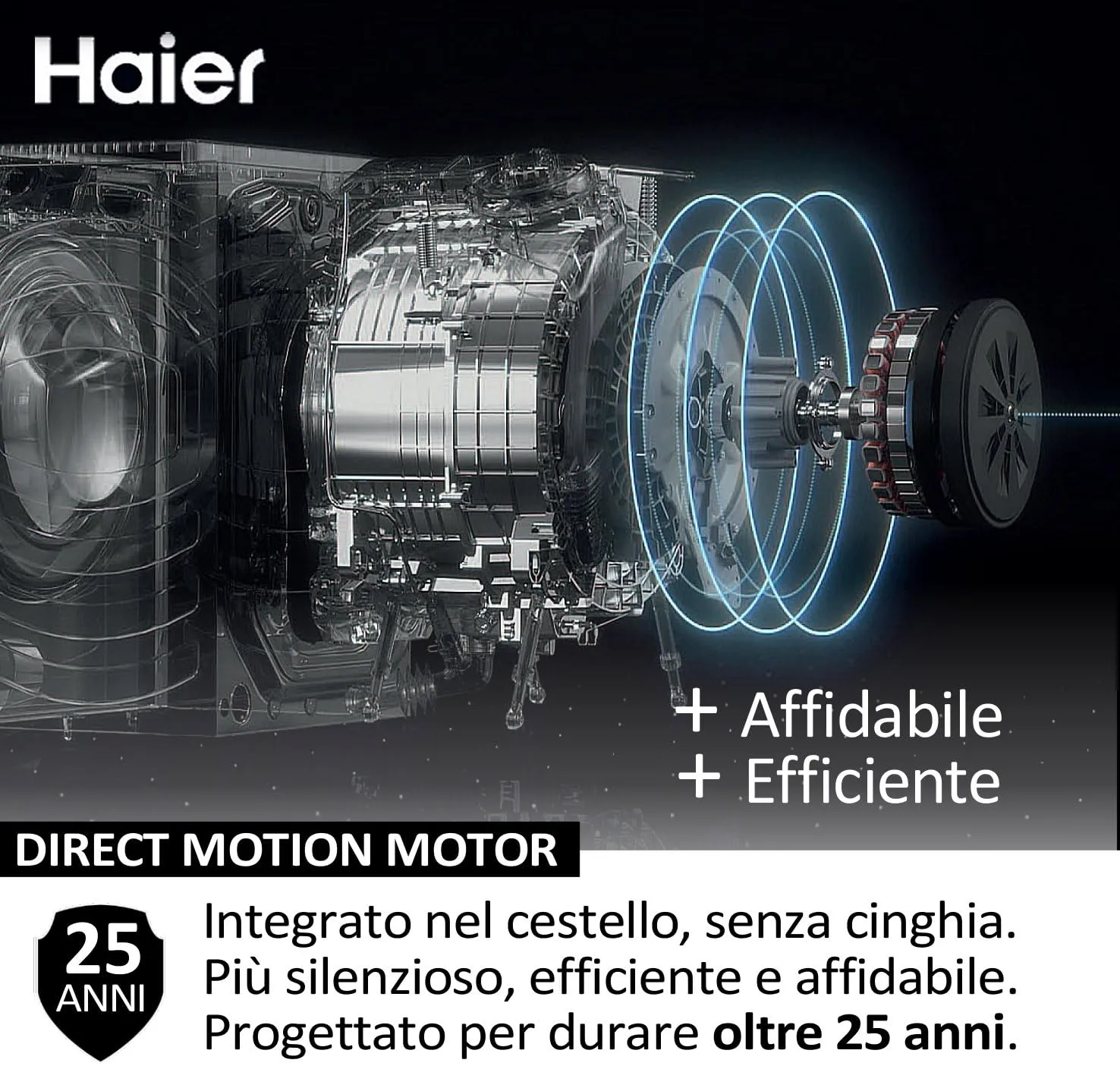 Haier I-Pro Serie 7 Lavasciuga Slim 8+5 Kg HWD80-B14979 Bianca - immagine 3