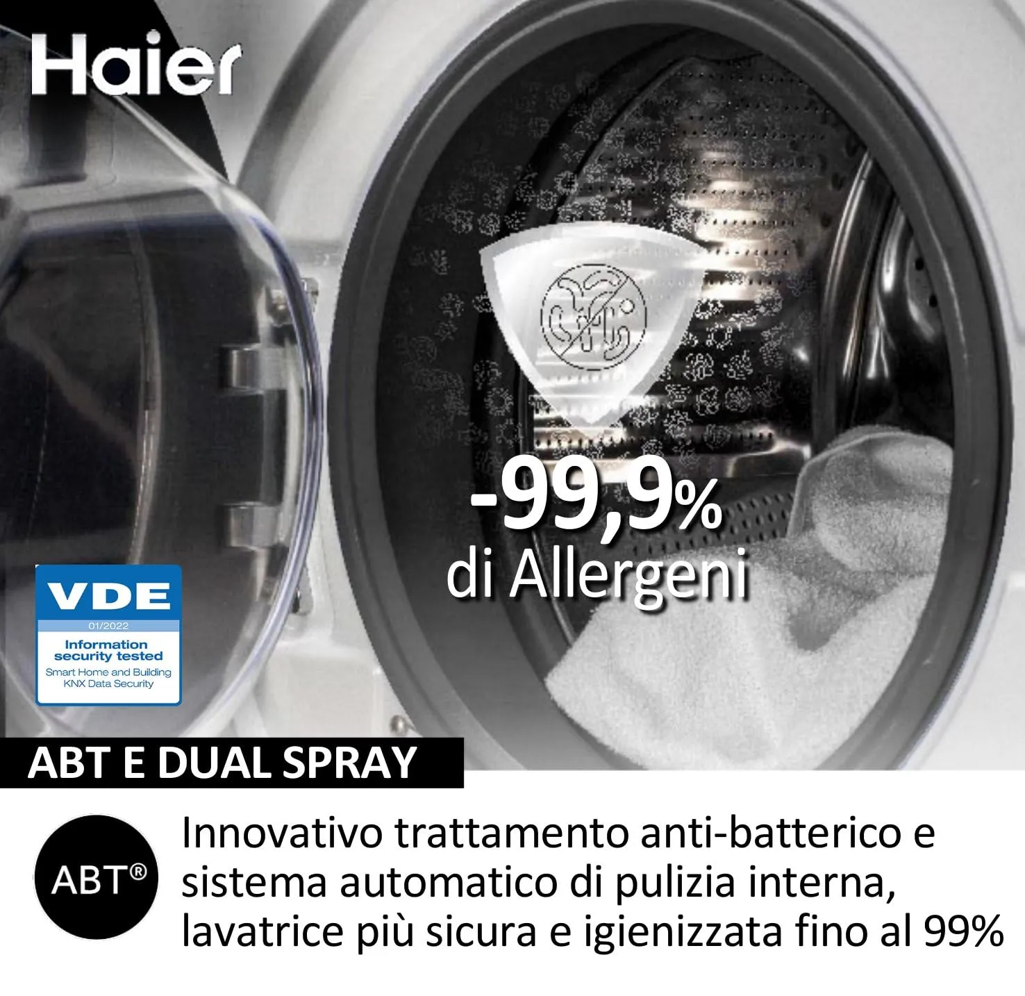 Haier I-Pro Serie 7 Lavasciuga Slim 8+5 Kg HWD80-B14979 Bianca - immagine 6