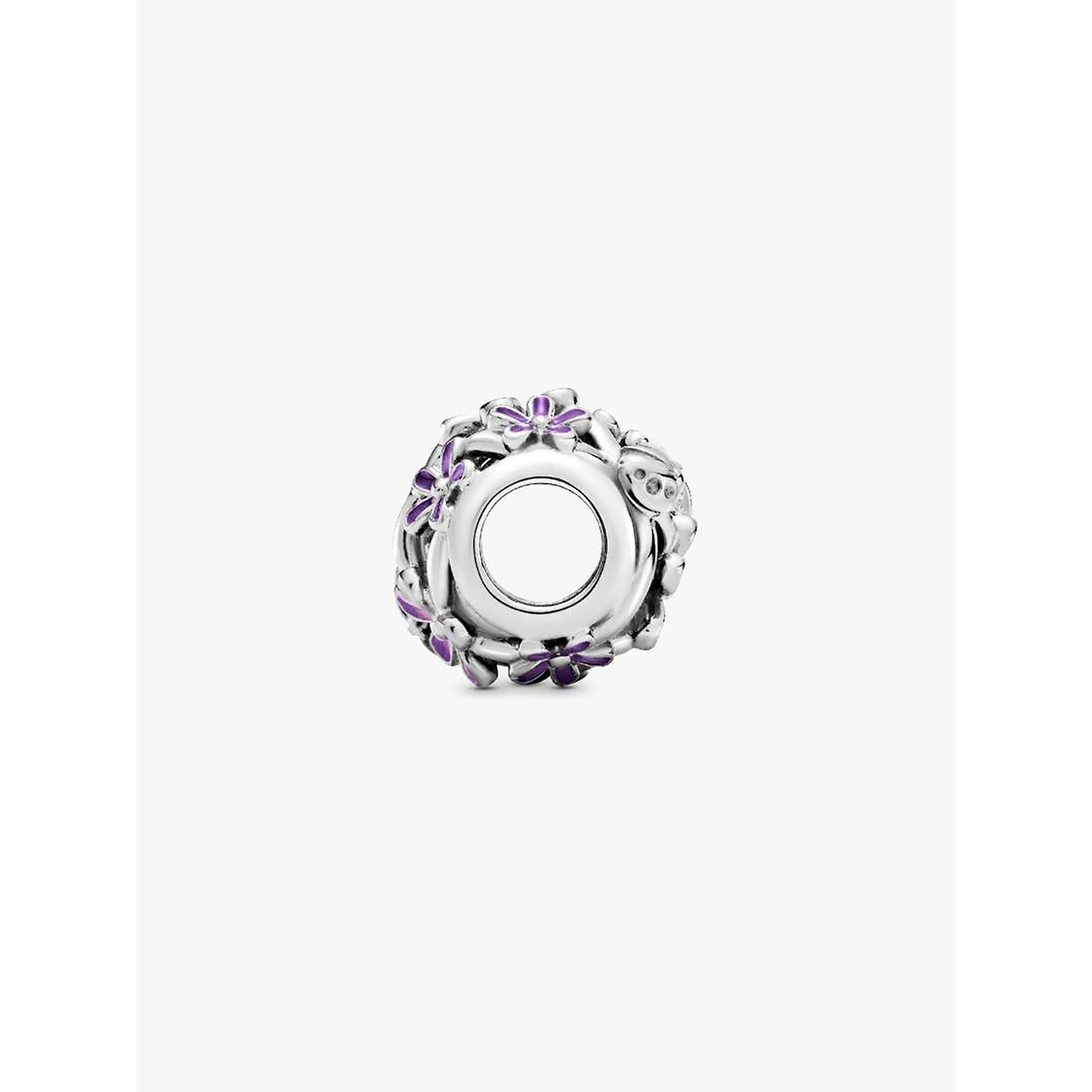 Pandora Ciondolo Margherita in Argento Sterling con Smalto Viola e Rosa Sfumato 798772C02 - immagine 5