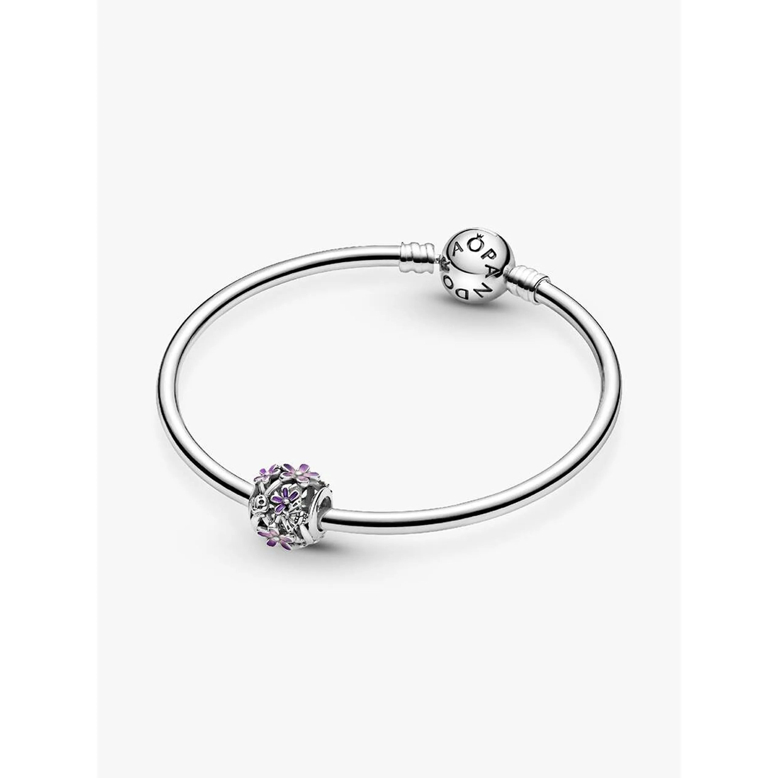 Pandora Ciondolo Margherita in Argento Sterling con Smalto Viola e Rosa Sfumato 798772C02 - immagine 6