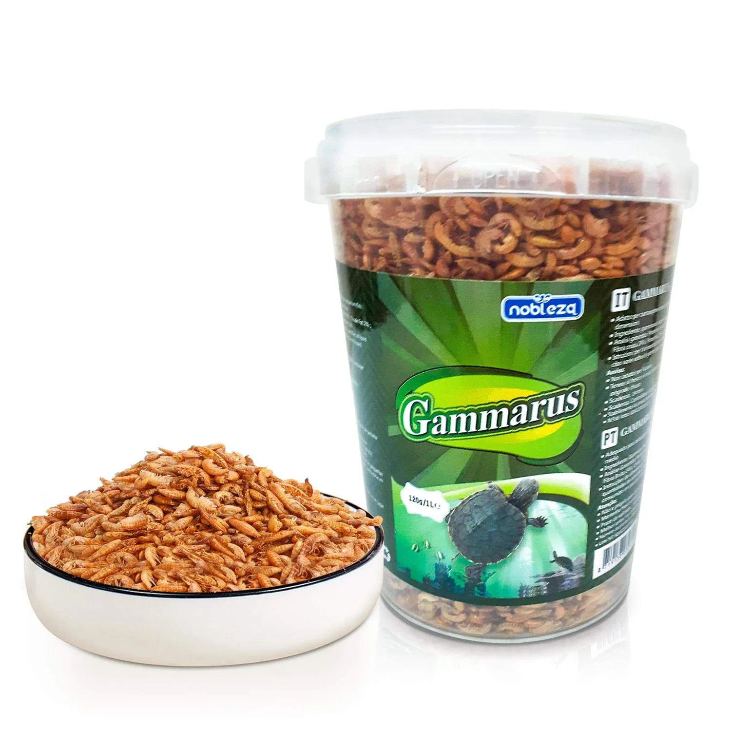 Nobleza Cibo per Tartarughe a Base di Gamberi di Fiume Naturali, 120g - immagine 1