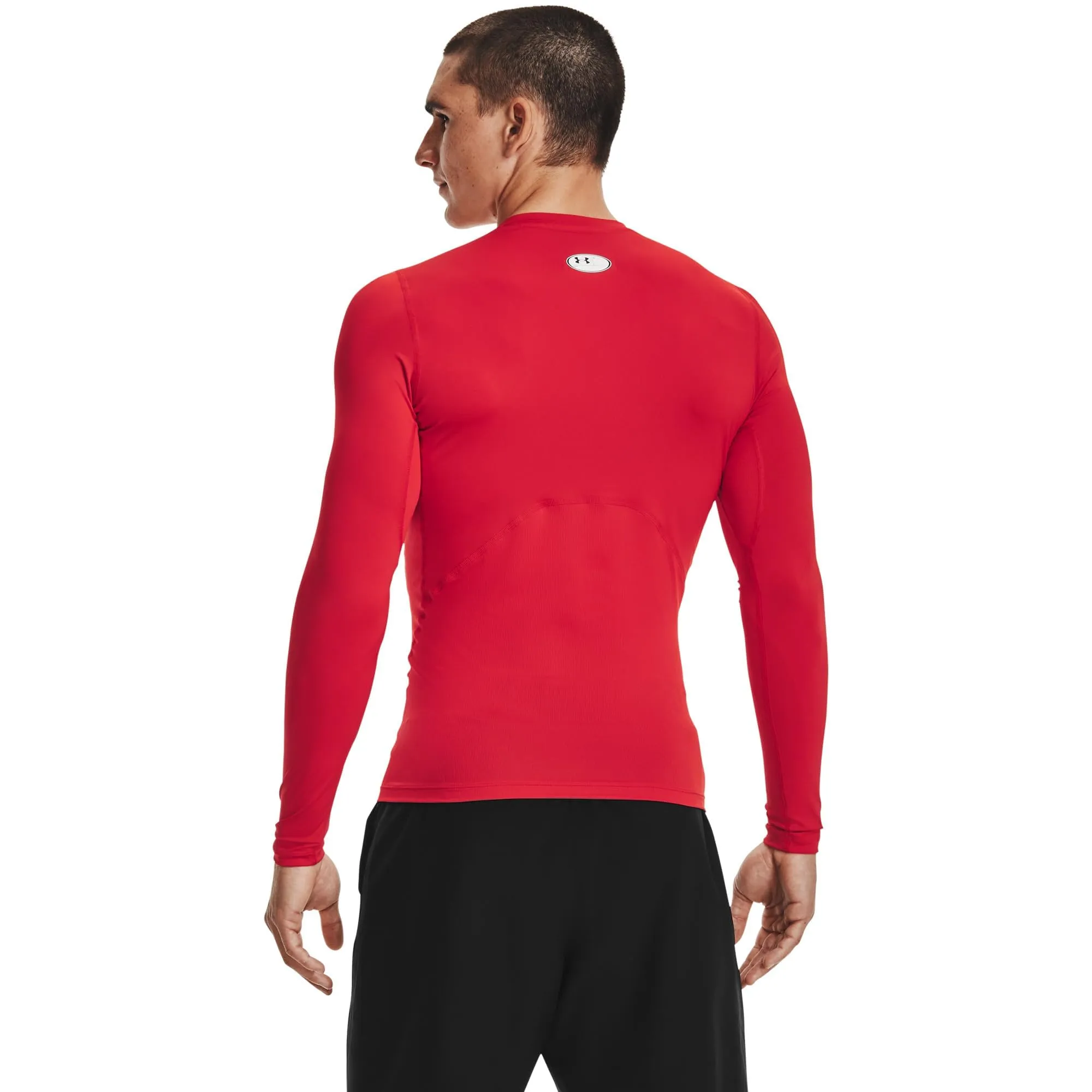 Under Armour UA HG Armour Comp LS Long Sleeve T-Shirt, Red/White, 4XL Men - immagine 2