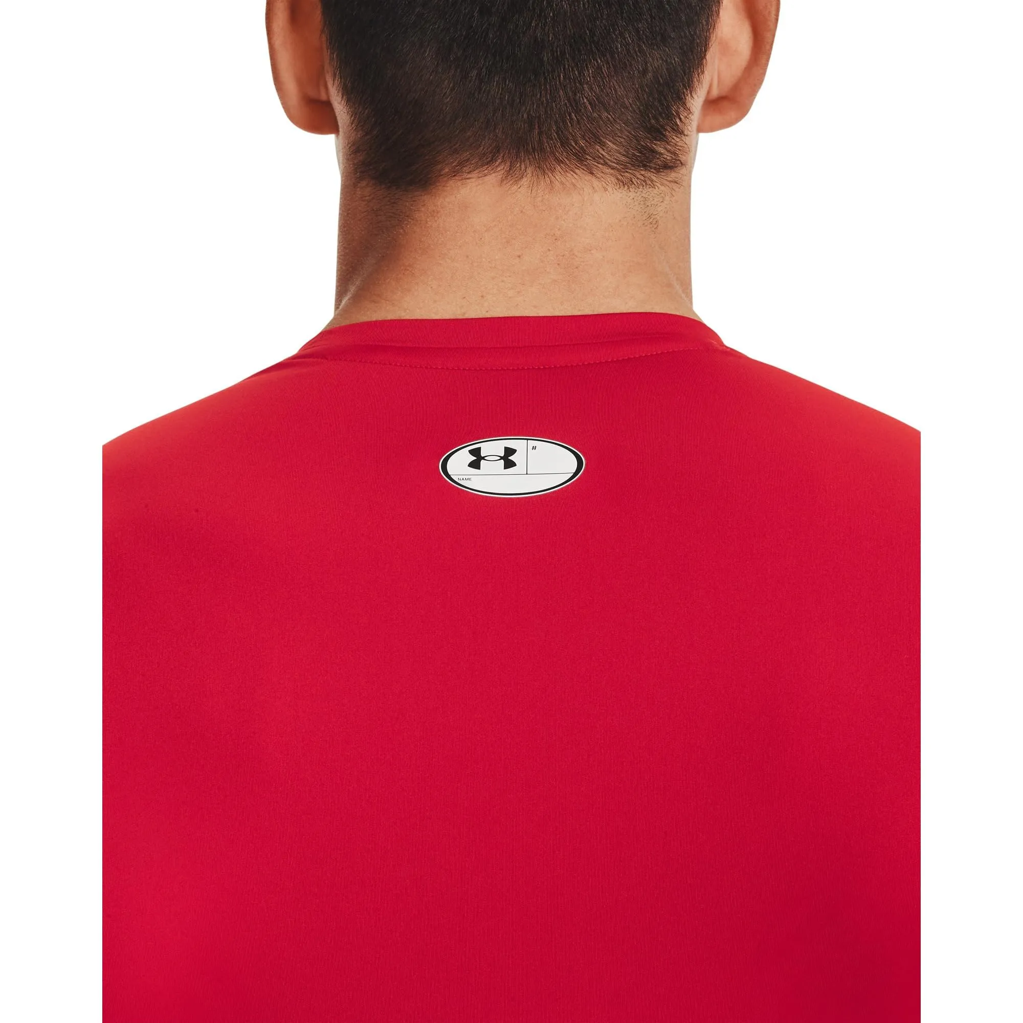 Under Armour UA HG Armour Comp LS Long Sleeve T-Shirt, Red/White, 4XL Men - immagine 3
