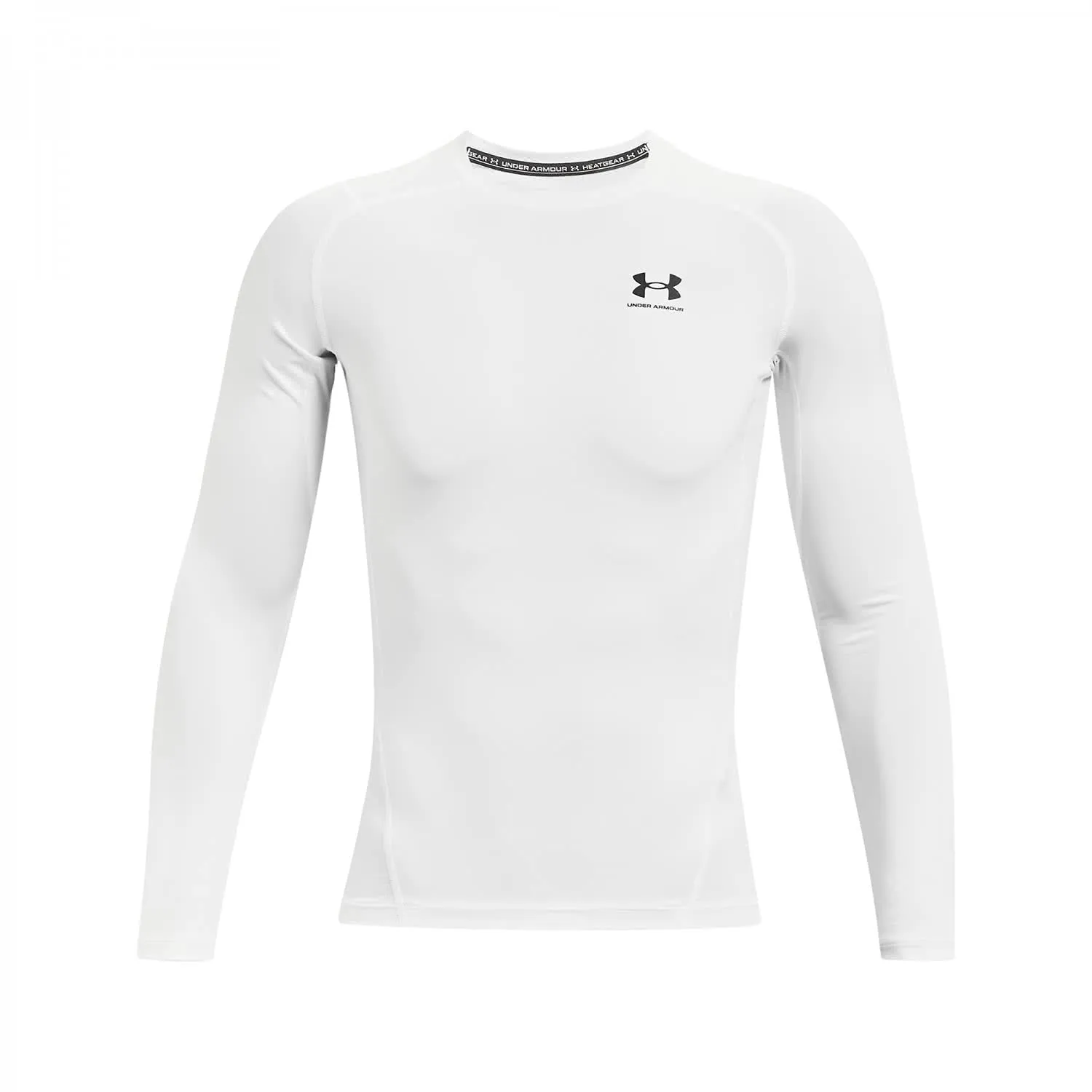 Under Armour UA HG Armour Comp LS, Bianco (White / Black), 4XL Uomo - immagine 1