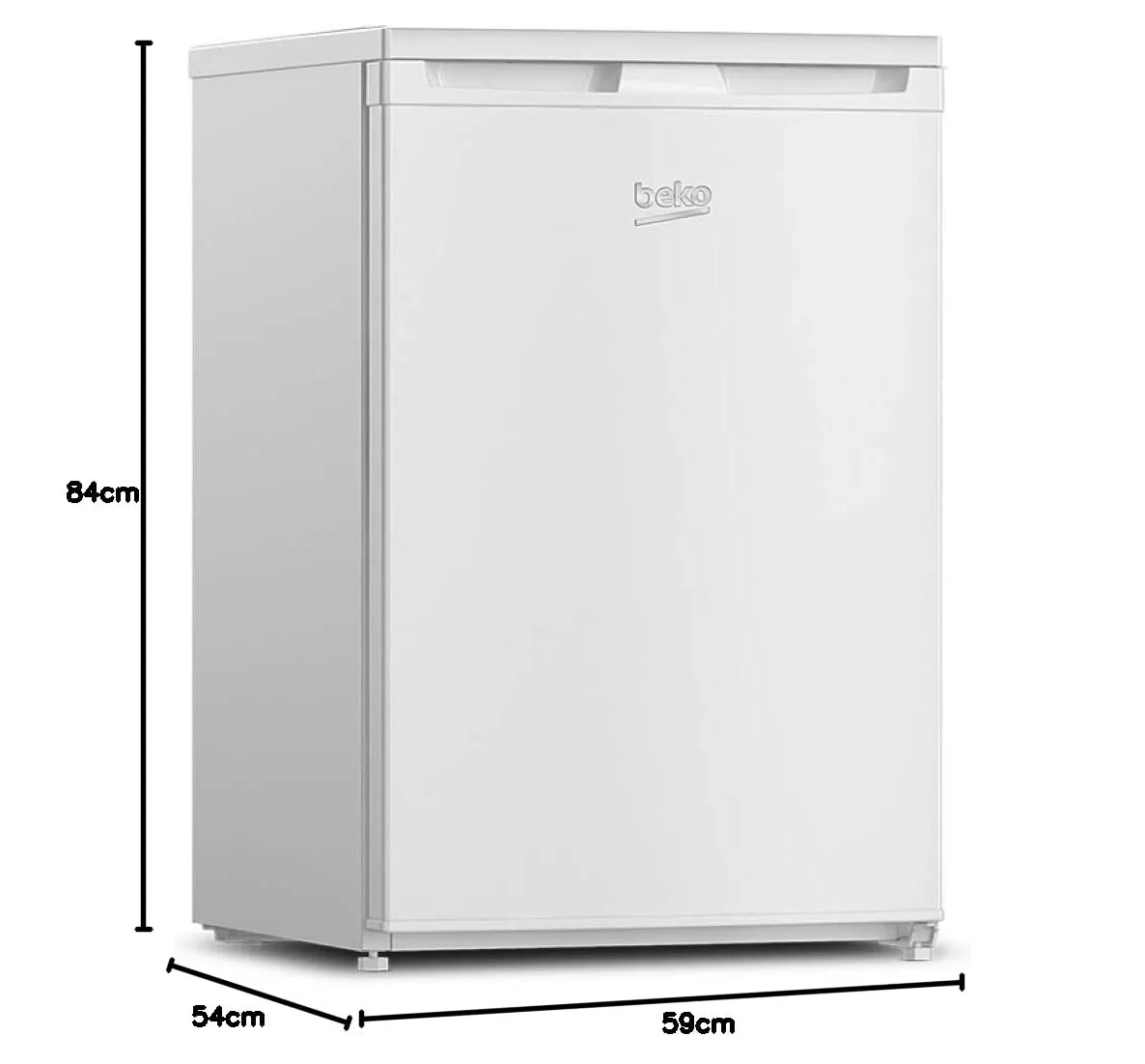 Beko TSE1284N Frigorifero da Tavolo con Congelatore 4 Stelle, 114 l, minFrost, Bianco - immagine 4