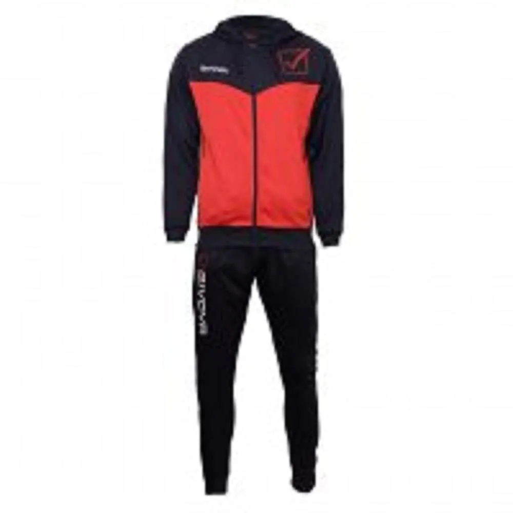 Givova Tuta Visa Melange con Cappuccio Polarfleece Blu/Rosso Melange 3XL - immagine 1