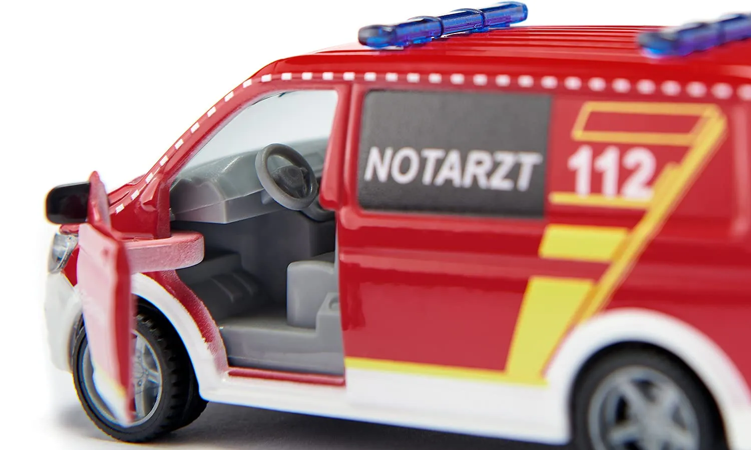 Siku 2116 Ambulanza VW T6, 1:50, Rosso/Bianco - immagine 4