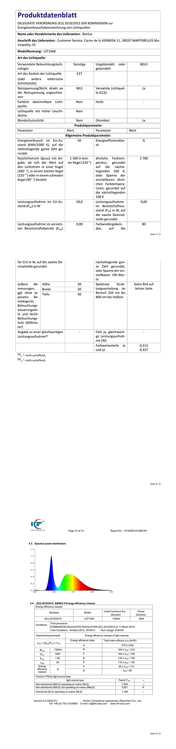 Bonlux Lampadina Riscaldante LED UVA UVB E27 50W per Rettili e Tartarughe, 220-240V (4 pezzi) - immagine 8