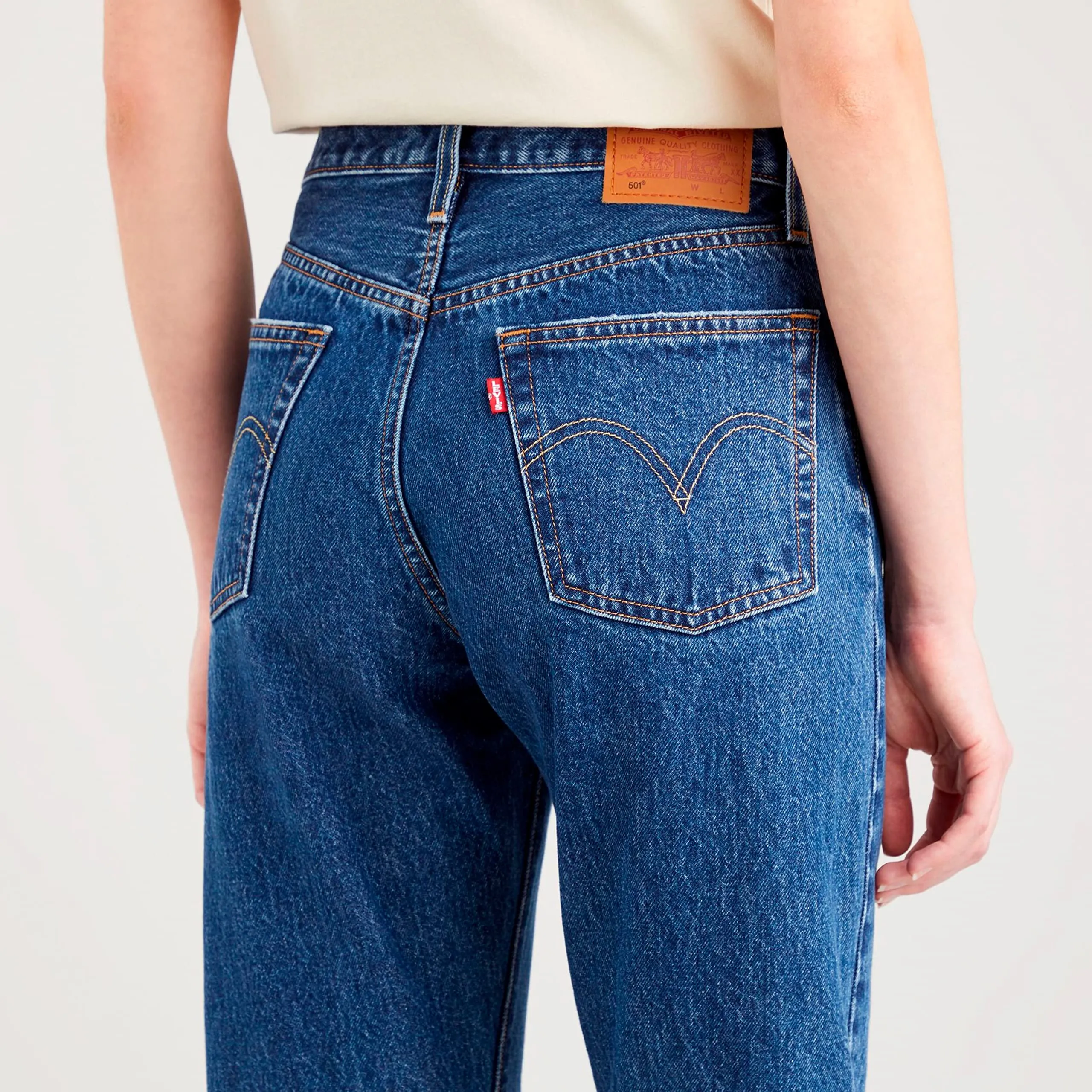 Levi's 501 Crop Jeans Donna, Orinda Troy Horse, 29W / 28L - immagine 3