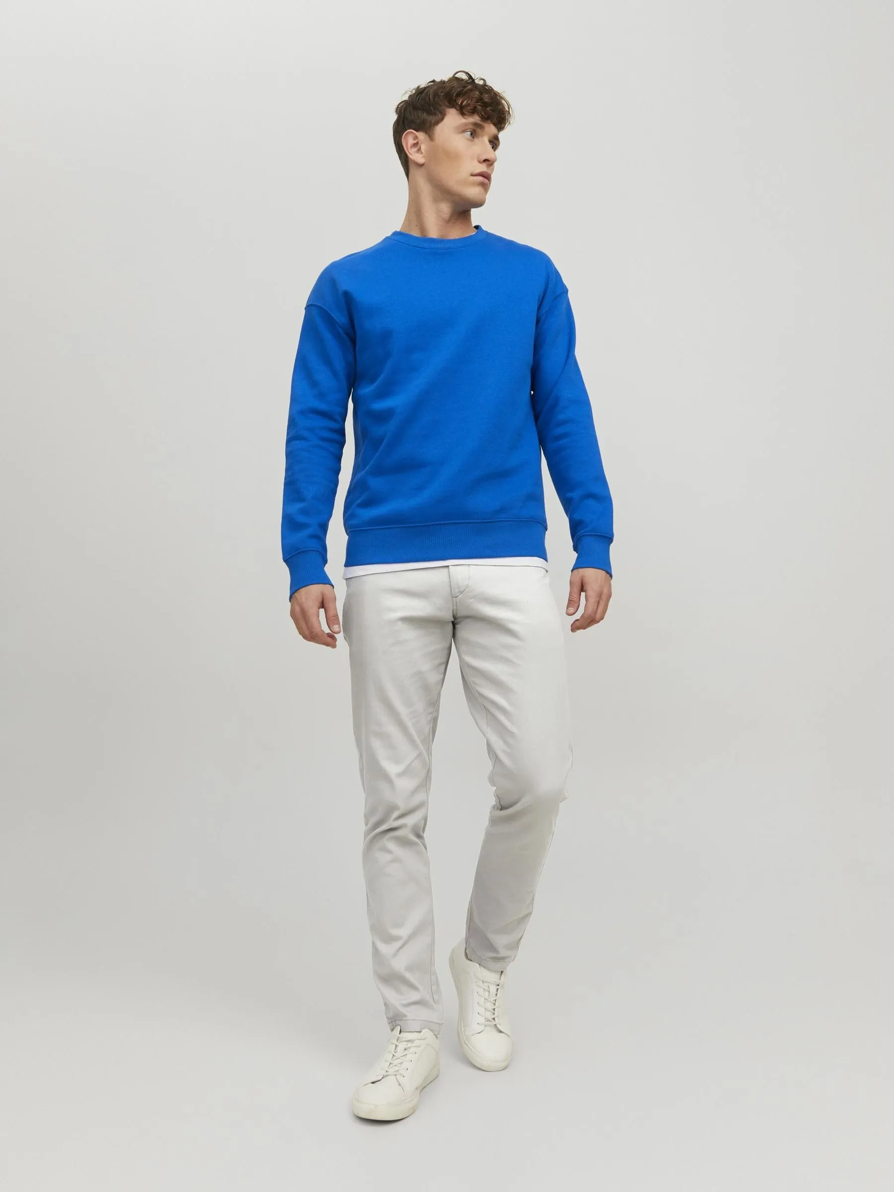 Jack & Jones Pantaloni Chino Slim Fit Grigio Ghost 29/34 - immagine 5