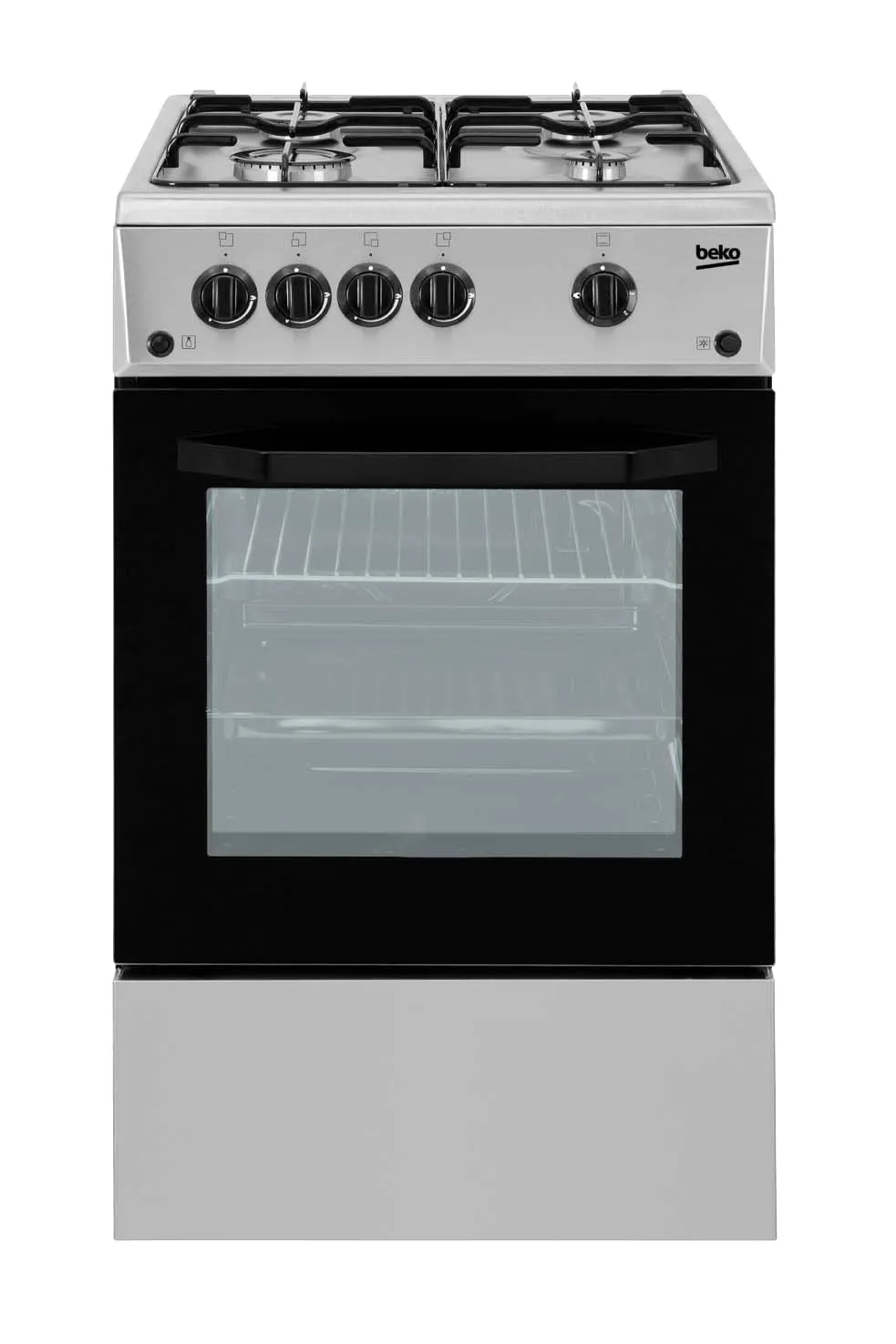 Beko CSS42014FS Cucina Elettrica 4 Fuochi a Gas e Forno Elettrico Classe B 50 x 50 cm Inox - immagine 2
