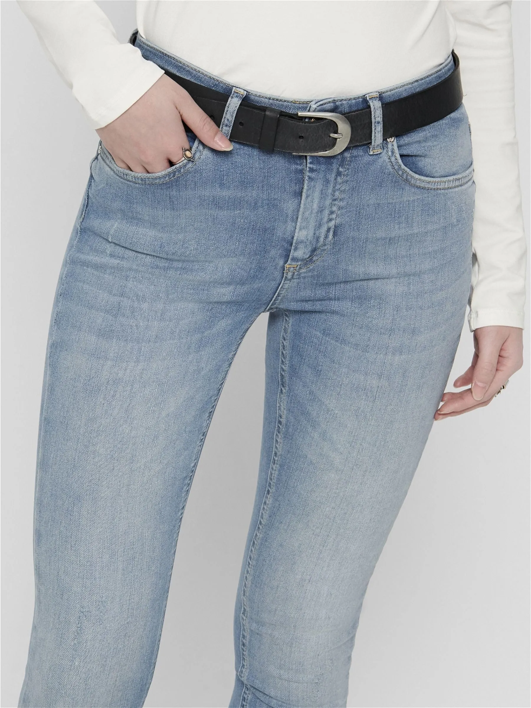 ONLY ONLBLUSH Vita Media Skinny Fit Ankle Jeans Blu S/30 - immagine 7