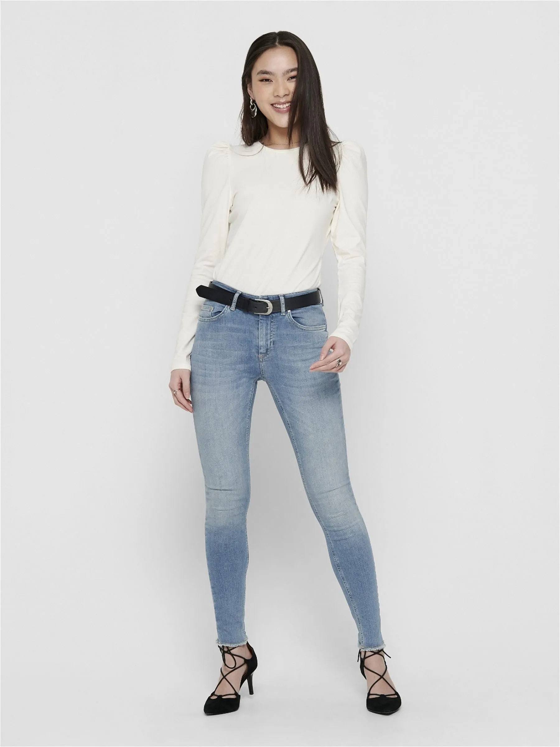 ONLY BLUSH Vita Media Skinny Fit Ankle Jeans Blu XL/34 - immagine 5