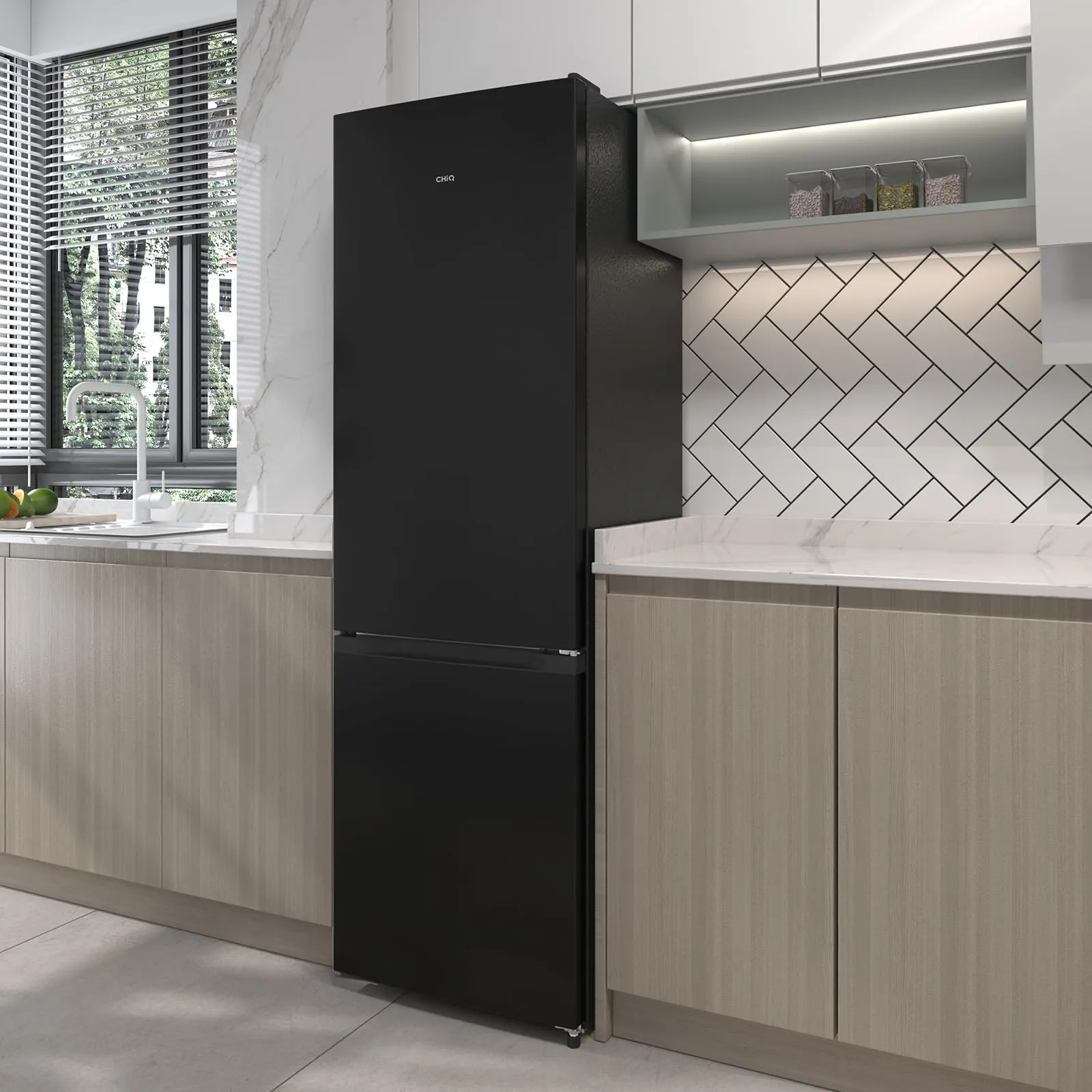 CHiQ 260L Frigorifero Combinato Low-Frost Inox Scuro (FBM260L) - immagine 8