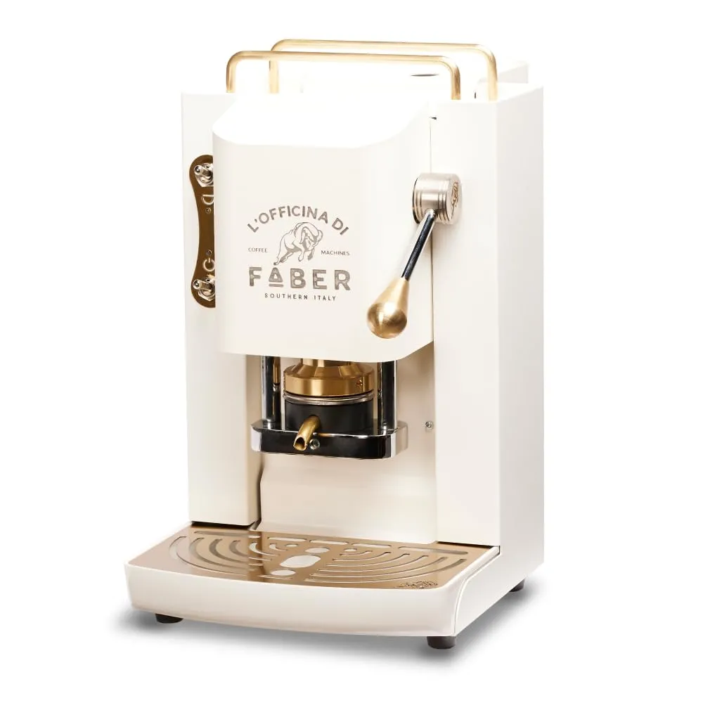 Faber Modello Pro Deluxe Macchina Caffè a Cialde ESE 44mm, Pure White - immagine 1