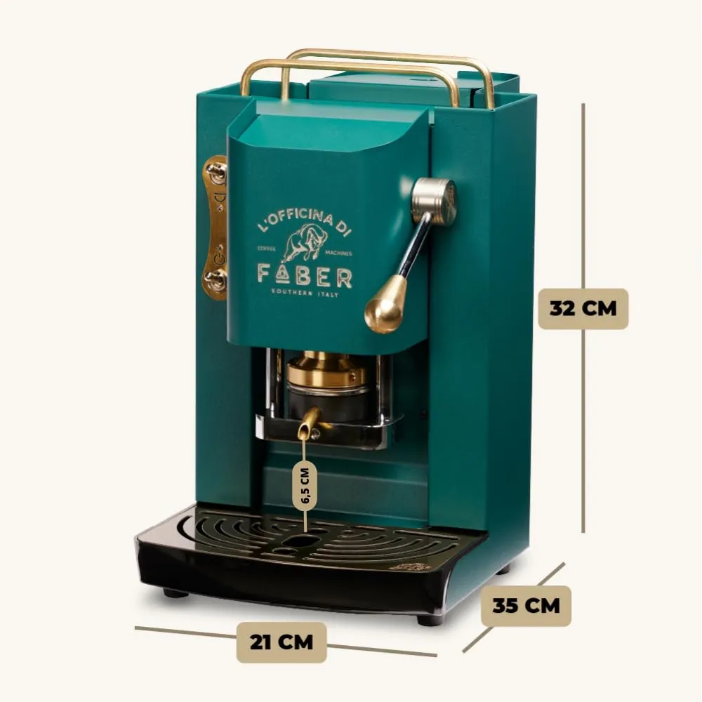 Faber Modello Pro Deluxe Macchina Caffè a Cialde ESE 44mm British Green - immagine 4