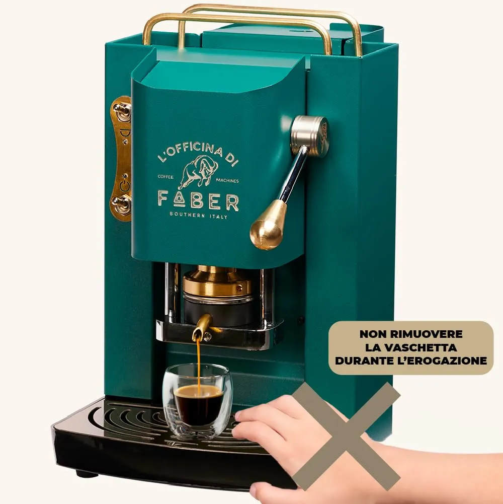 Faber Modello Pro Deluxe Macchina Caffè a Cialde ESE 44mm British Green - immagine 8