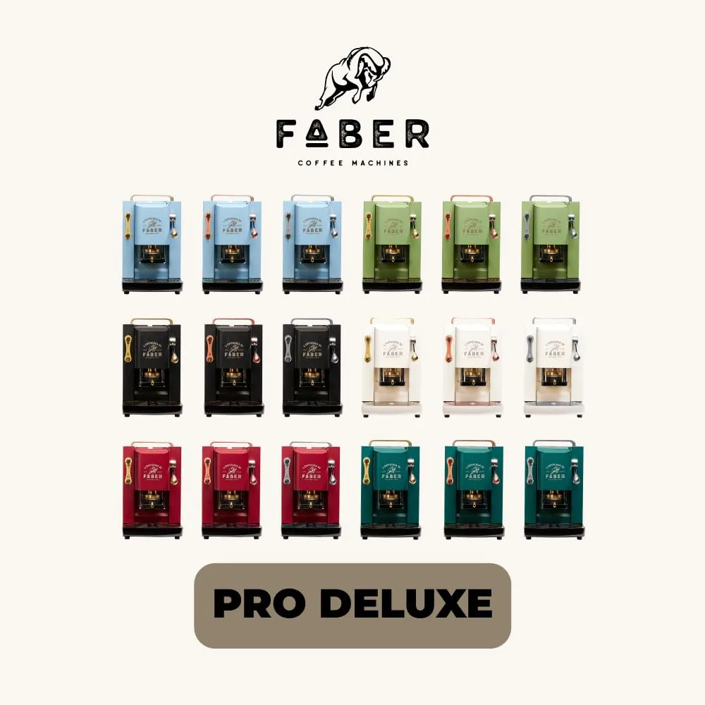 Faber Modello Pro Deluxe Macchina caffè a cialde ESE 44mm, Cherry Red - immagine 9