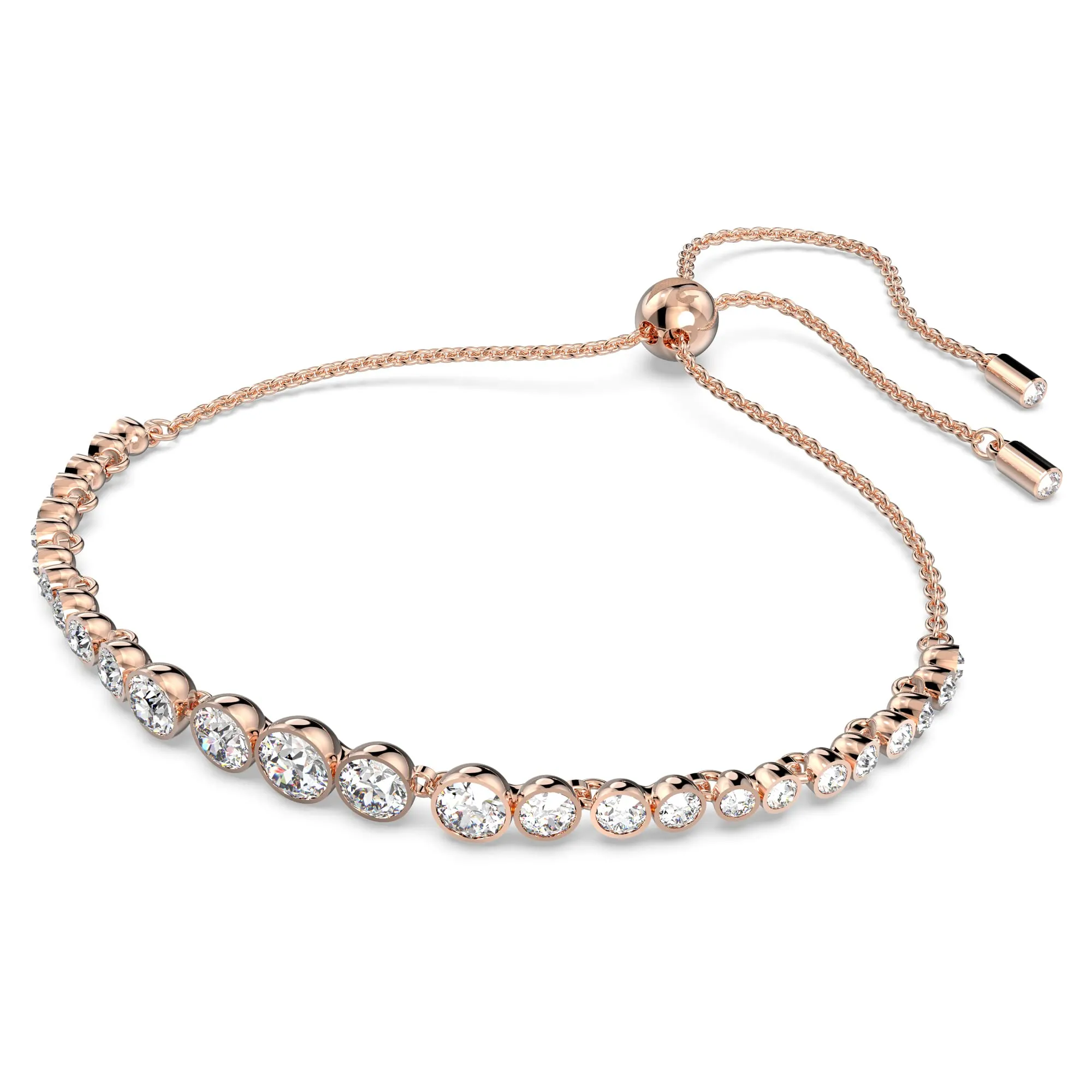 Swarovski Braccialetto Imber Emily Bianco Placcato color oro rosa - immagine 2