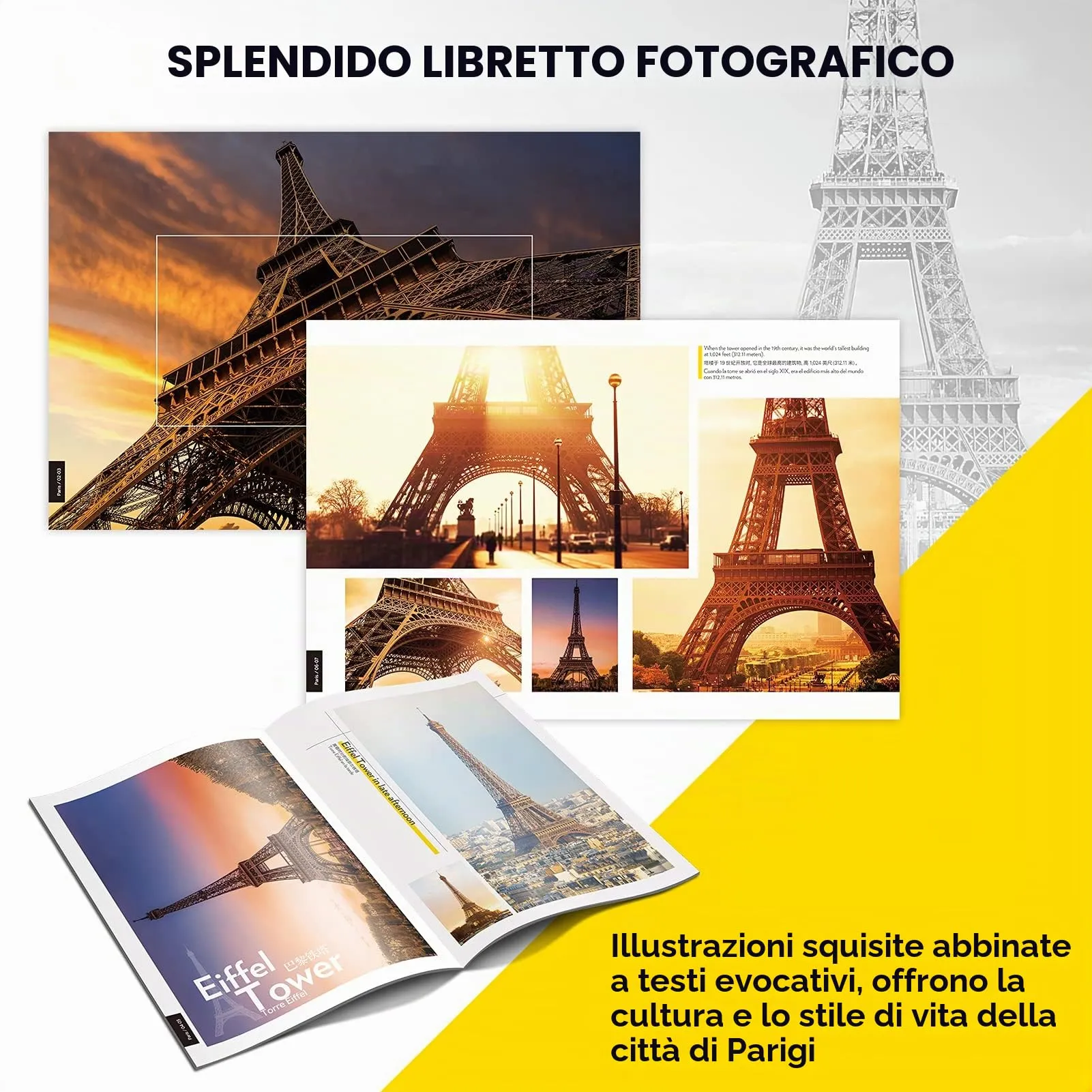 CubicFun Puzzle 3D Torre Eiffel Parigi, Modello Architettura 80 Pezzi - immagine 3