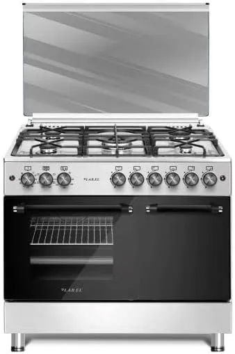 Lar.el Cucina a Gas 90x60 con Forno, 5 Fuochi Tripla Corona, Vano Porta Bombola, CUC.L90GXP - immagine 1