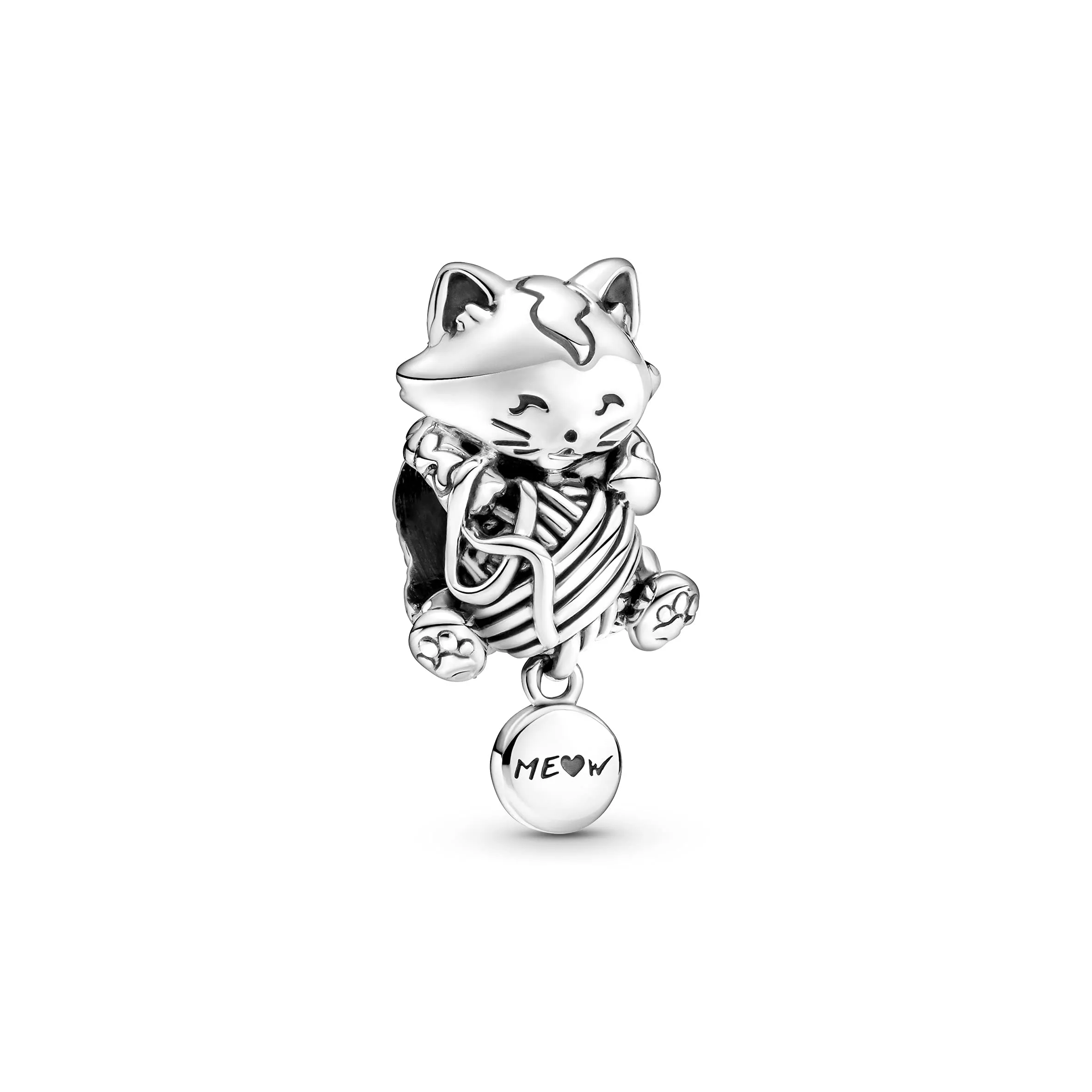 Pandora Passions Ciondolo Gattino e Gomitolo in Argento Sterling - immagine 4