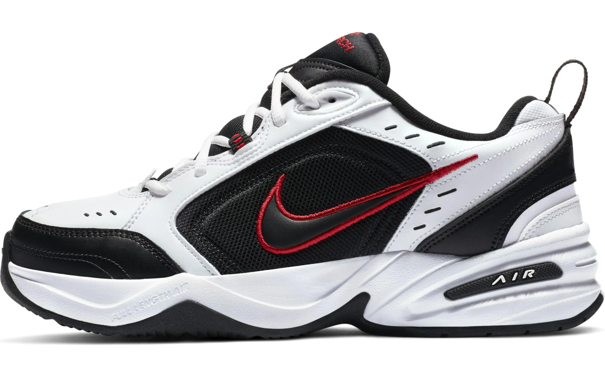 Nike Air Monarch IV Scarpe da Ginnastica Uomo Bianco White Black Varsity Red 101, 49.5 EU - immagine 1