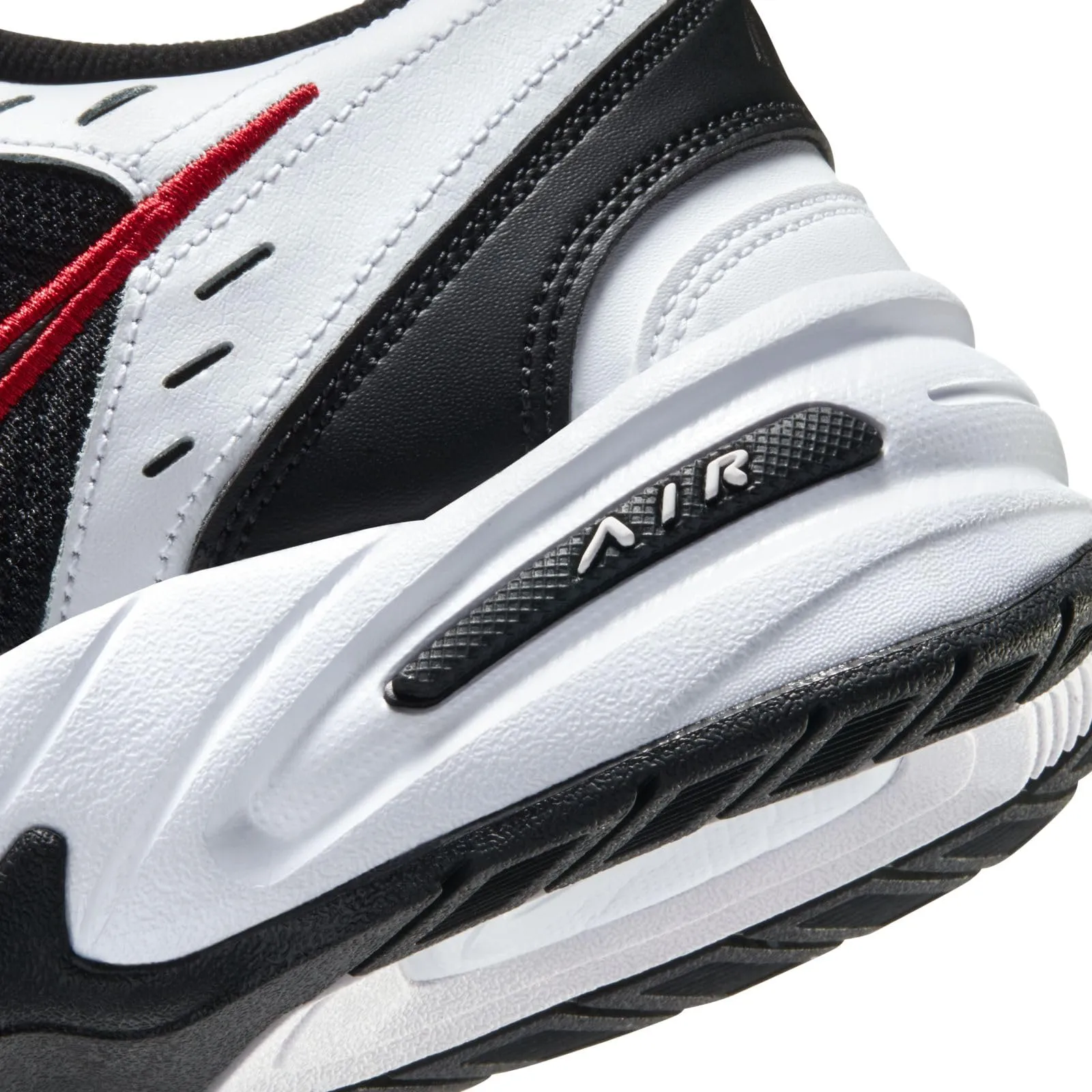 Nike Air Monarch IV Scarpe da Ginnastica Uomo Bianco White Black Varsity Red 101, 49.5 EU - immagine 4