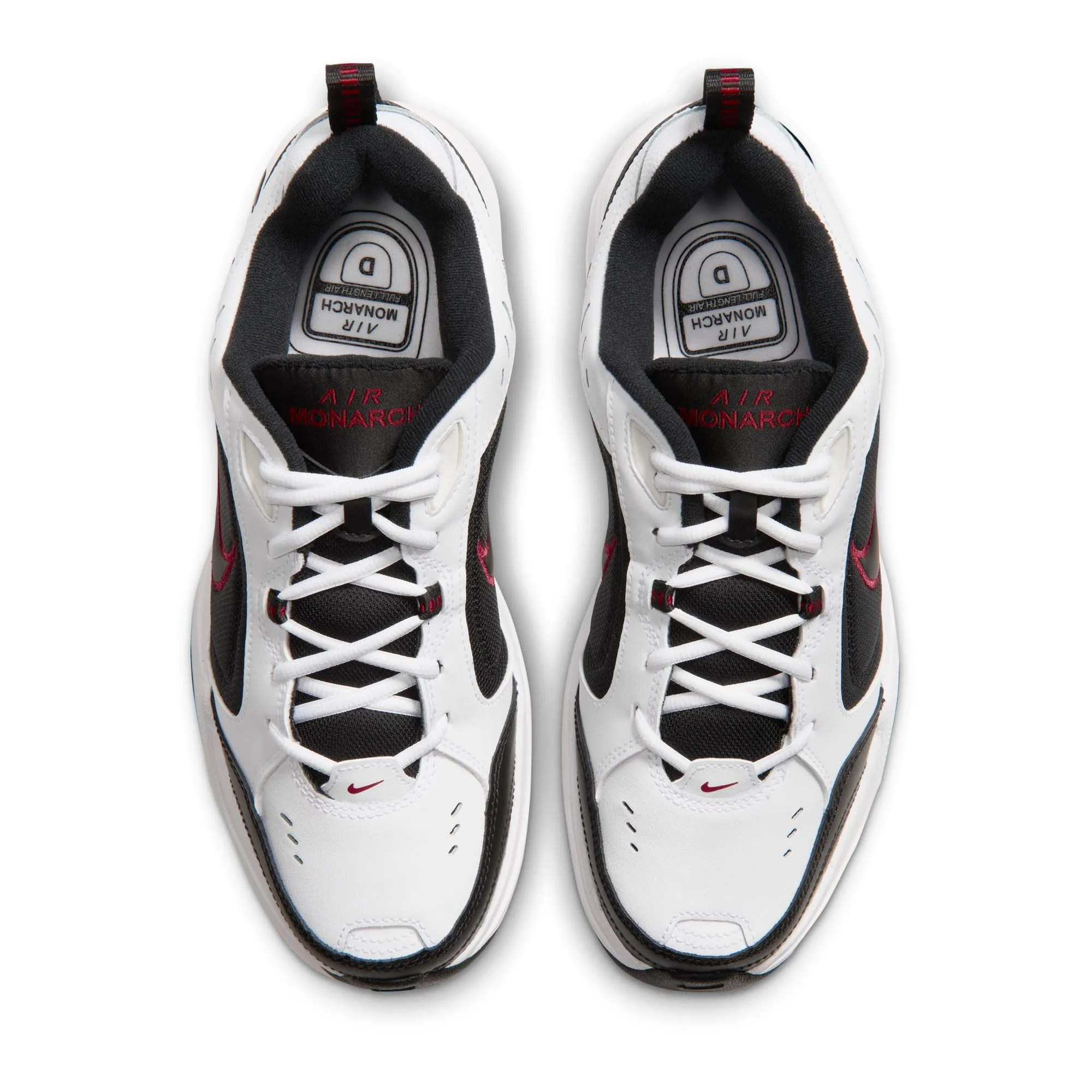 Nike Air Monarch IV Scarpe da Ginnastica Uomo - Bianco White Black Varsity Red 101, 42.5 EU - immagine 6