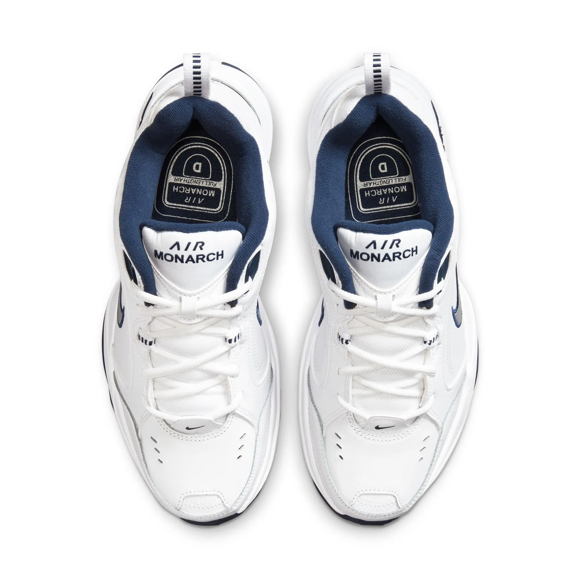 Nike Air Monarch IV Scarpe da Ginnastica Uomo White Metallic Silver Midnight Navy 415445-102 40 EU - immagine 5