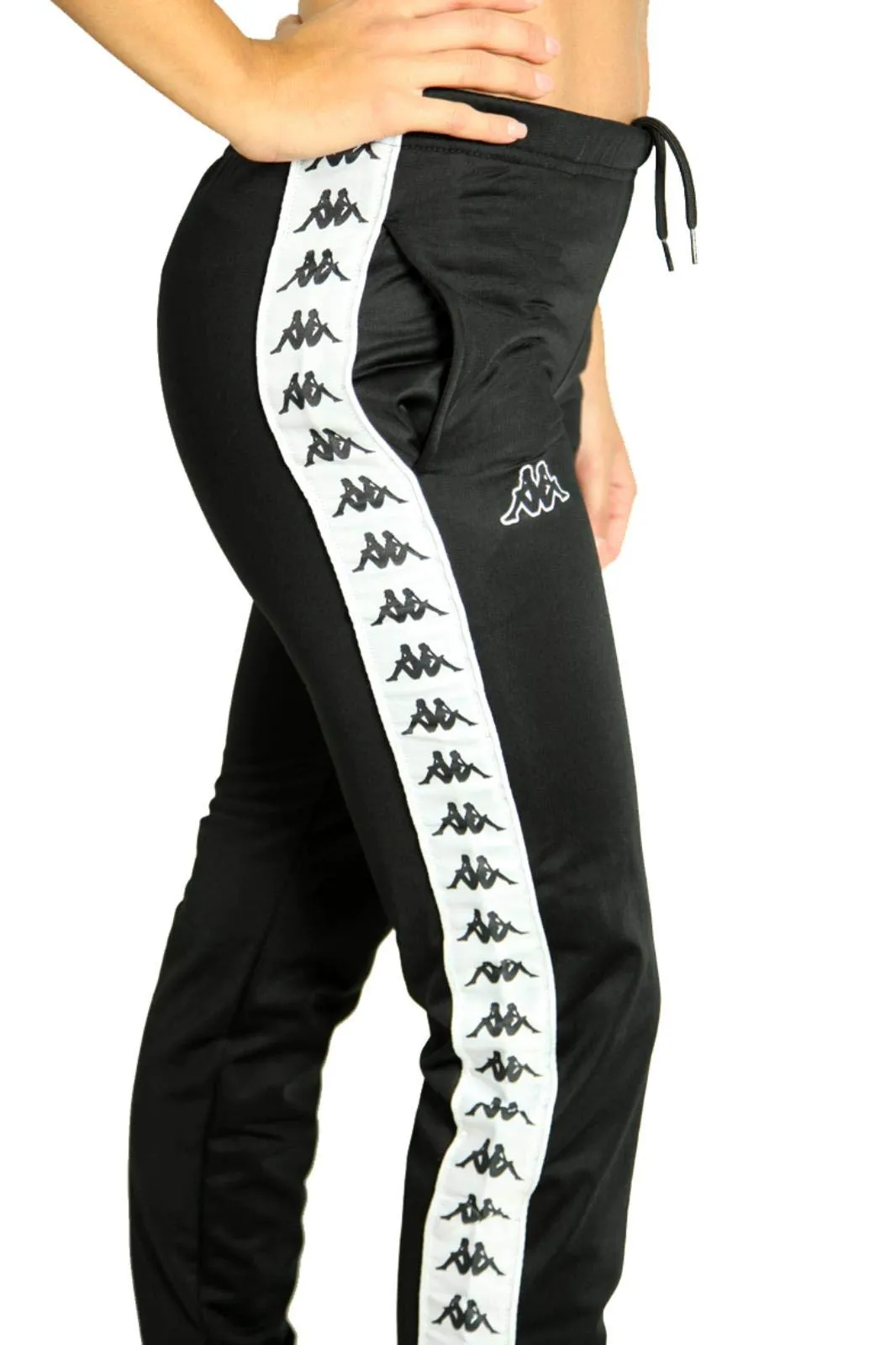 Kappa Pantaloni Donna Slim Fit Nero 303R5K0 (L) - immagine 3