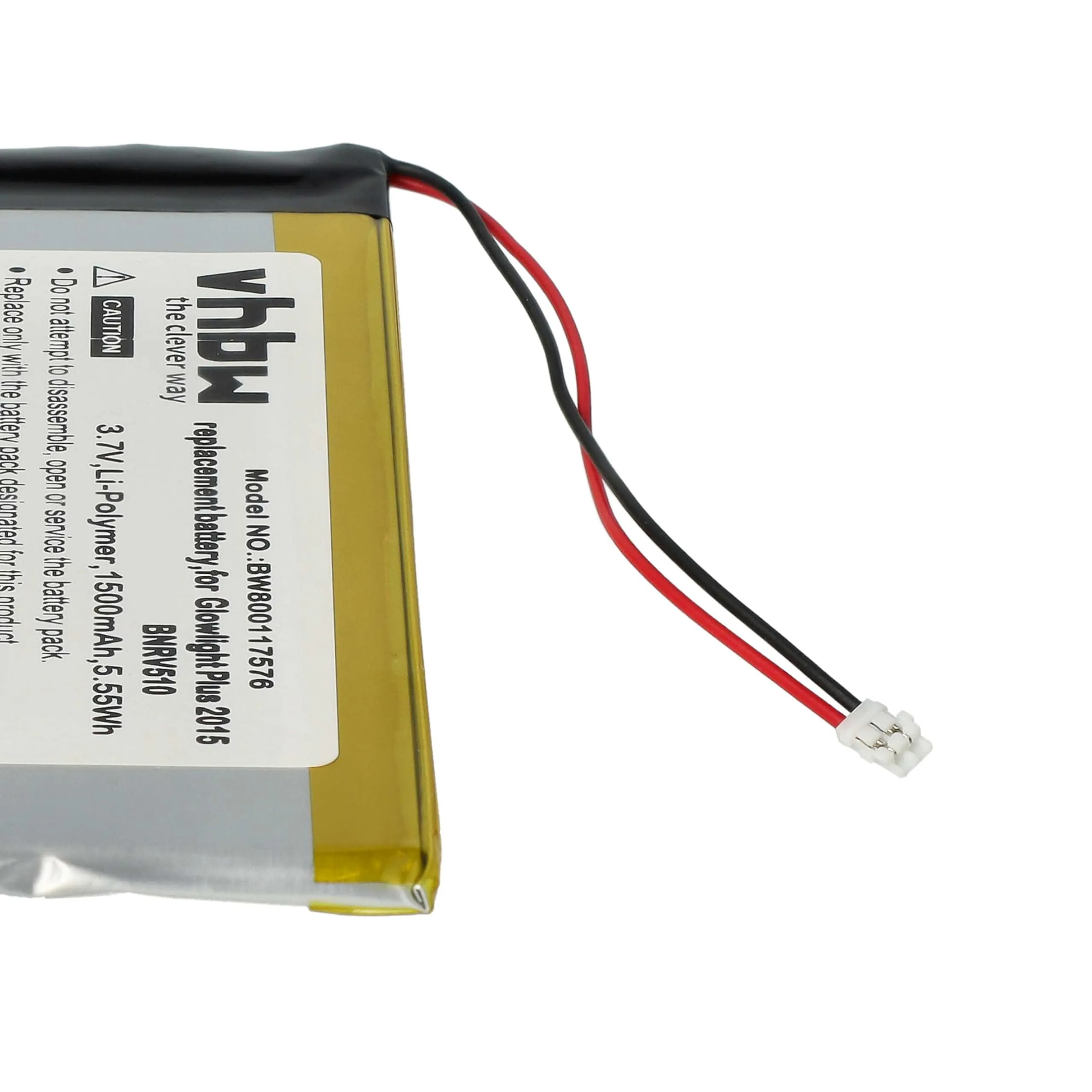 vhbw Batteria per Tolino Vision 4HD, 2 eBook reader (1500mAh, 3,7V, Li-Poly) - immagine 6