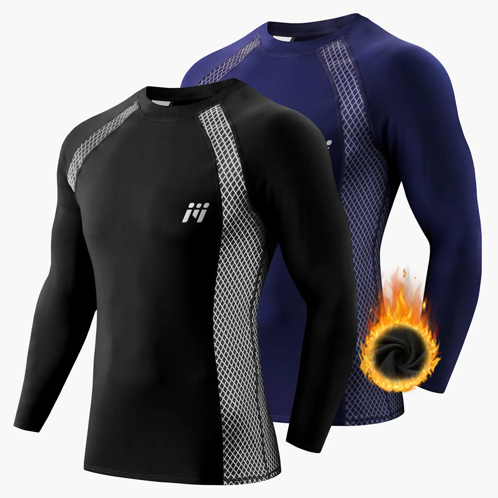 MEETWEE Maglia Termica Uomo a Manica Lunga Compression Baselayer Sport - immagine 1