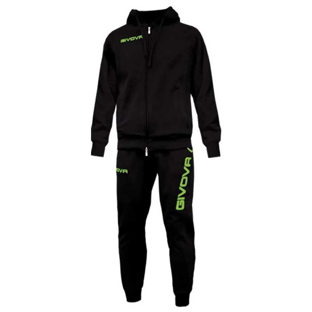 Givova Tuta King Felpa Nero/Verde Fluo 4XL - immagine 1