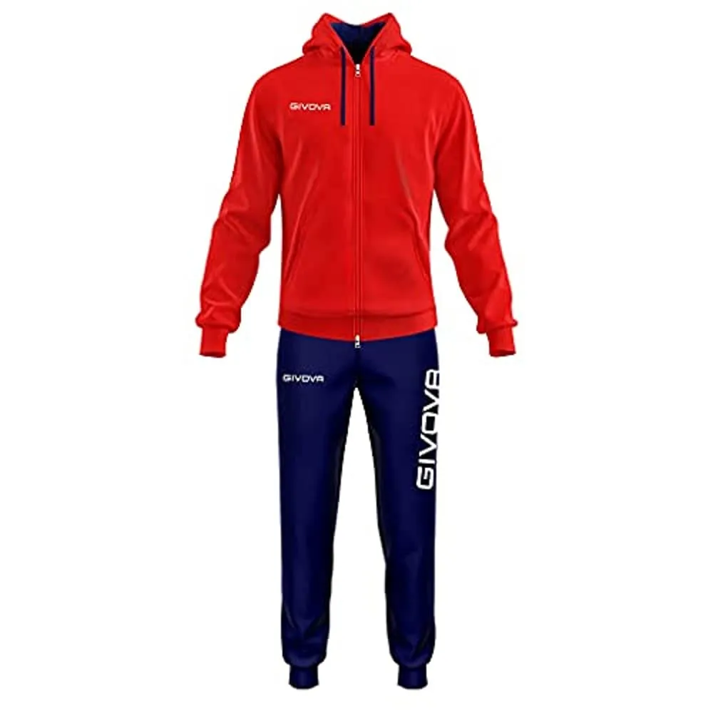 Givova Tuta King Felpa Rosso/Blu 4XL - immagine 1