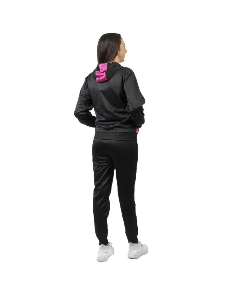 GIVOVA Tuta Visa Melange con Cappuccio Polarfleece Rosa Fluo/Nero, Tg. L - immagine 2