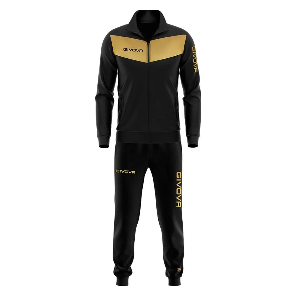 Givova Tuta Luxury Visa in Triacetato Nero/Oro - immagine 1