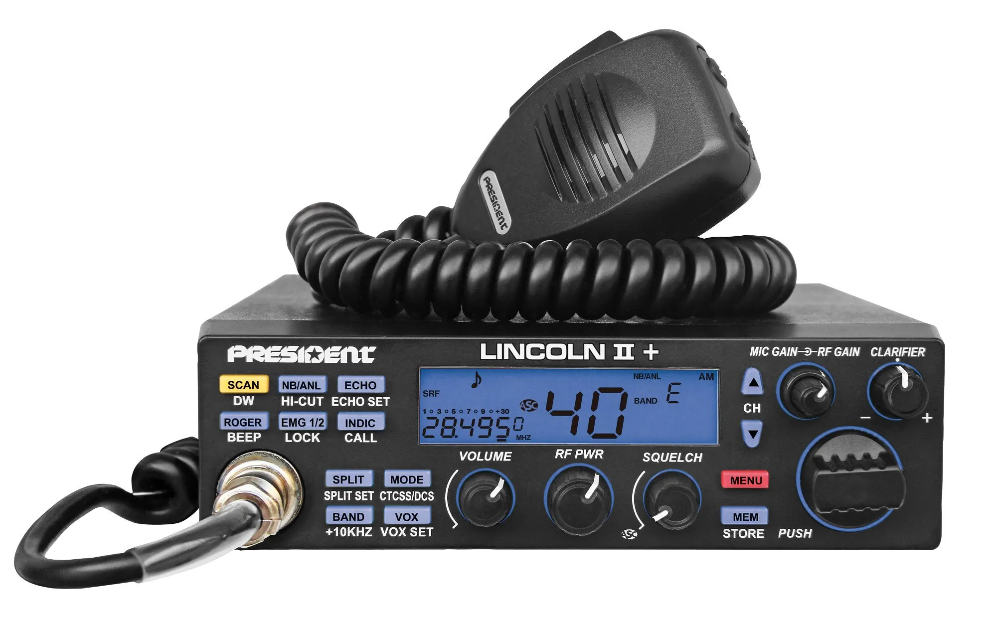 President Lincoln II+ Ham Radio AM-FM-USB-LSB-CW 10/12M - immagine 2