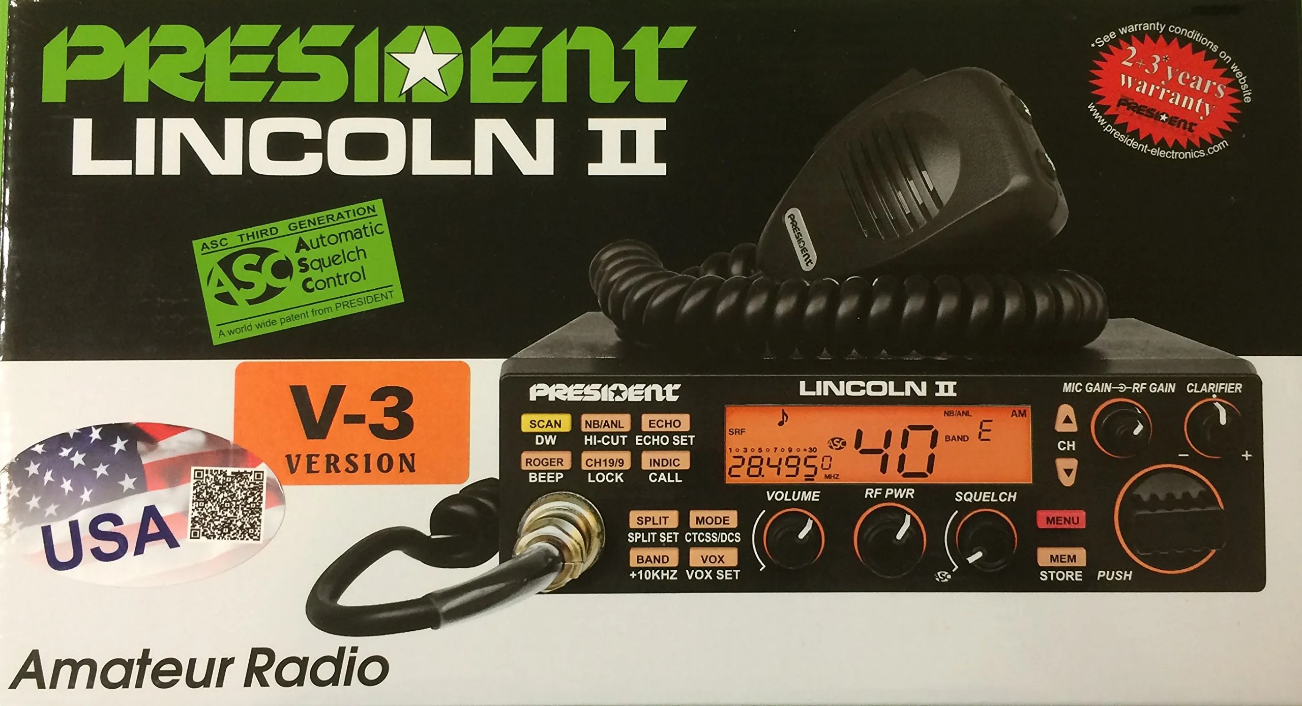 President Lincoln II+ Ham Radio AM-FM-USB-LSB-CW 10/12M - immagine 5