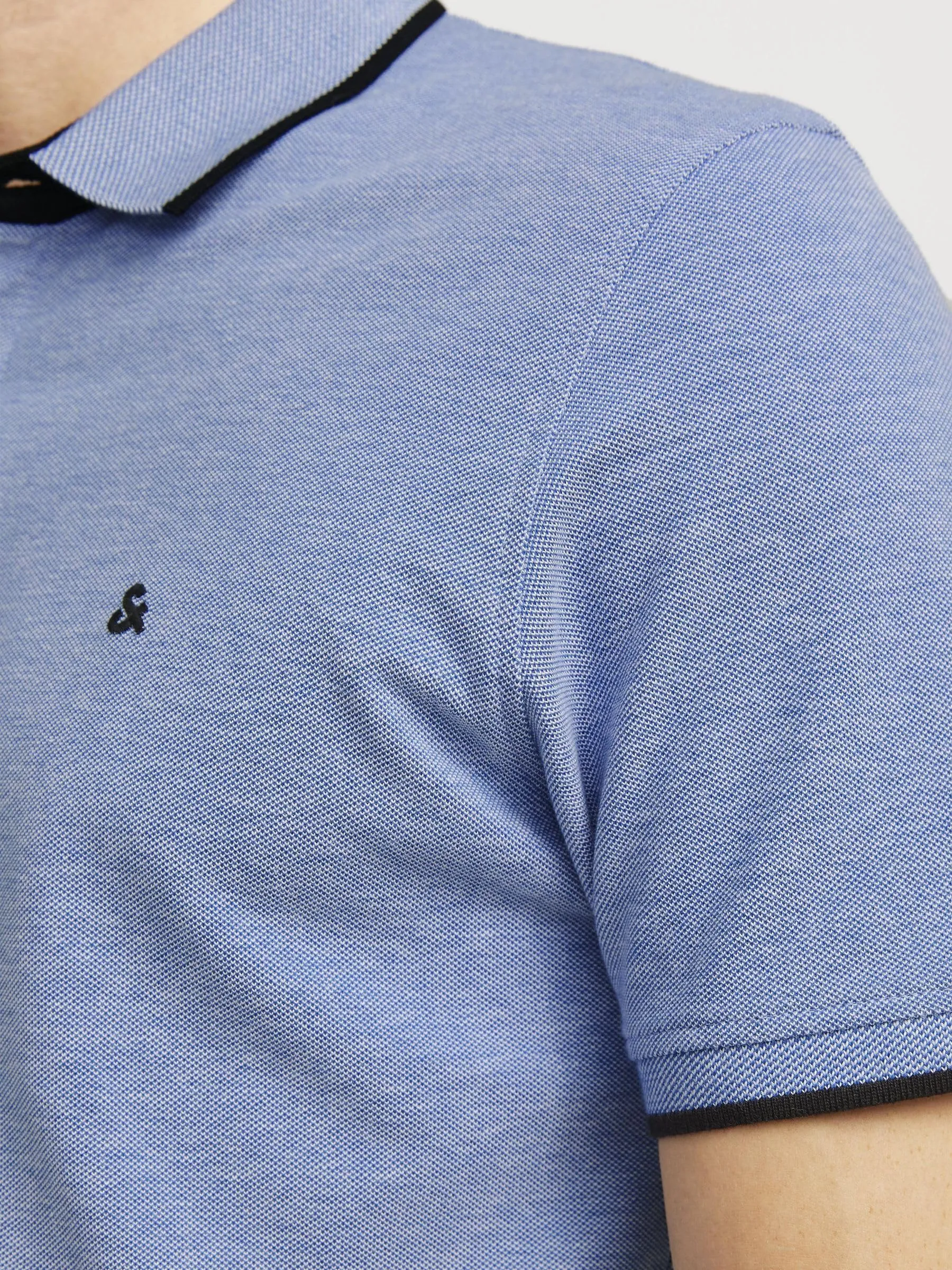 JACK & JONES Jjepaulos Polo SS Noos Maglietta, Bright Cobalt, S Uomo - immagine 5