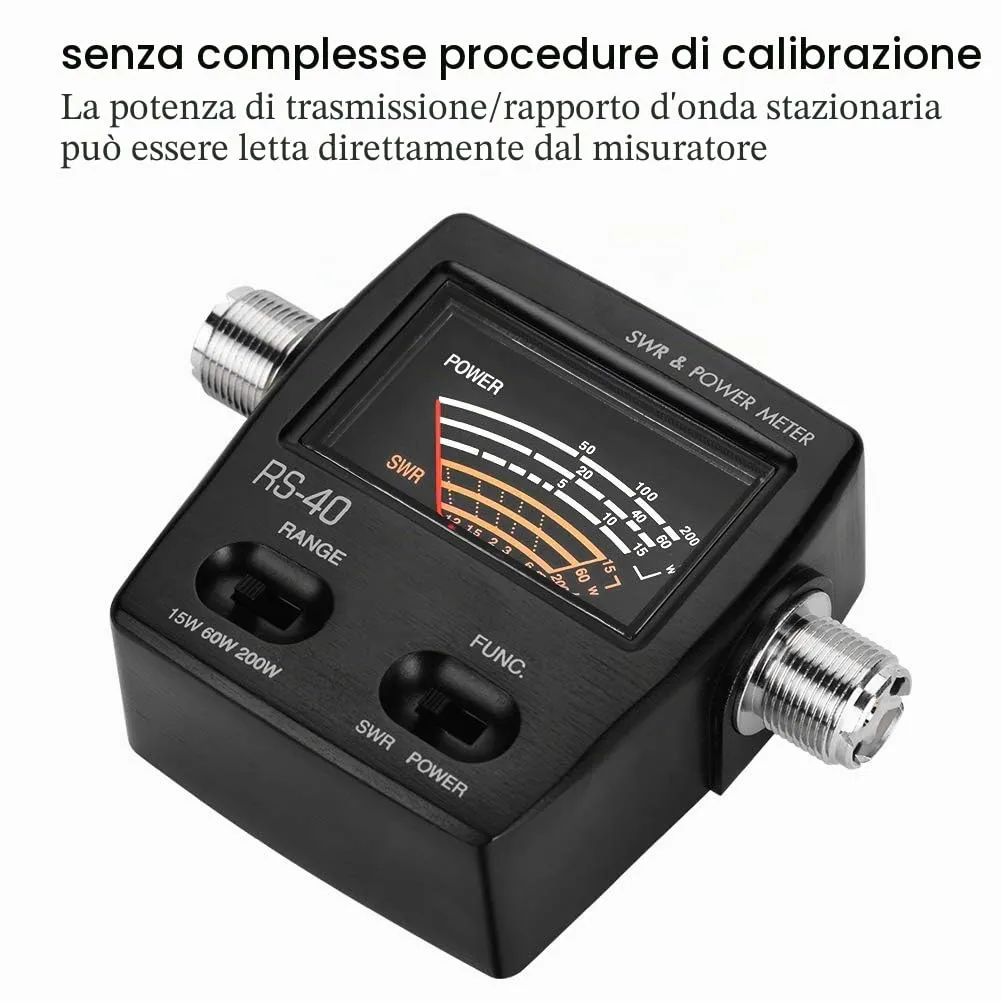 Diyeeni SWR e Misuratore di Potenza 200W per UV VHF UHF Radio Bidirezionale - immagine 3