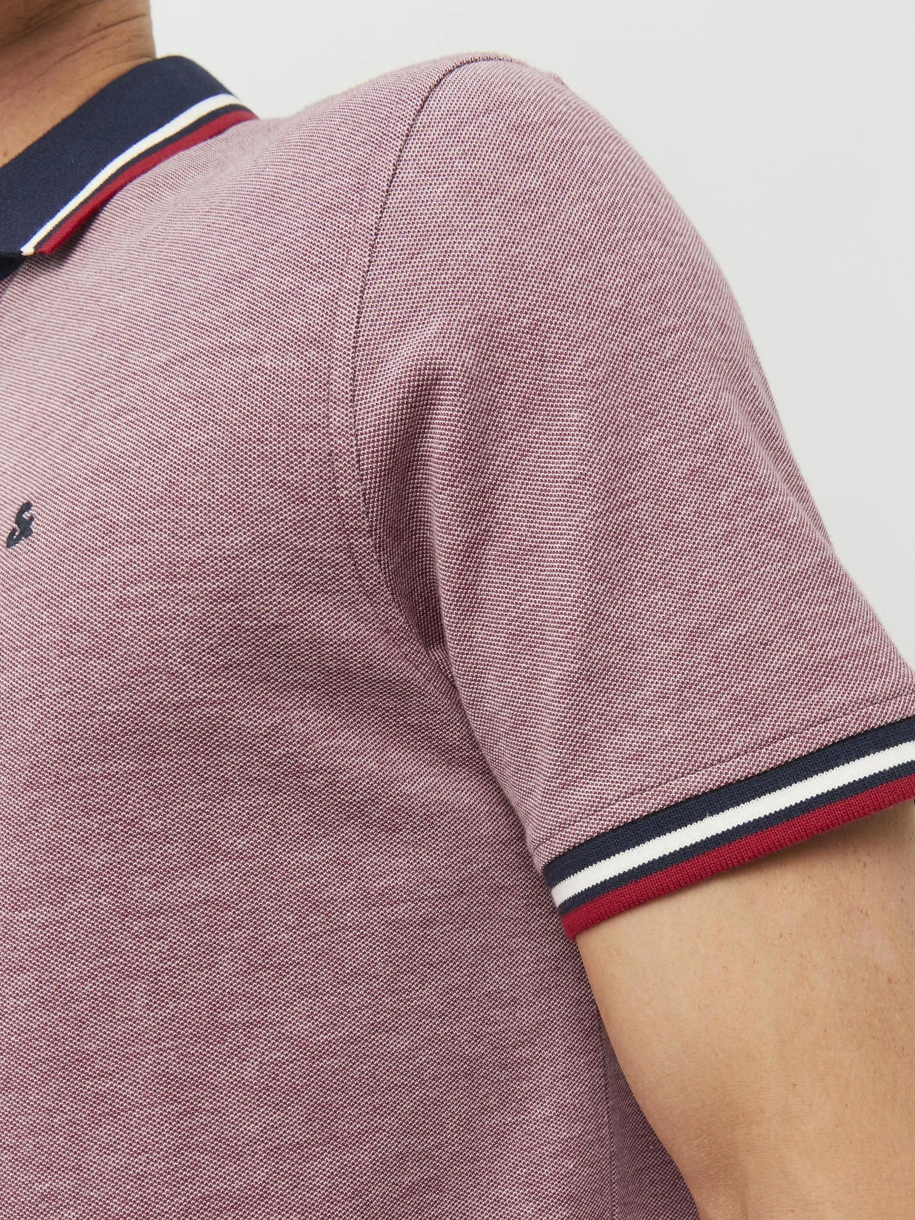 Jack & Jones Jjepaulos Polo SS Noos Maglietta - Rio Red - L - immagine 7