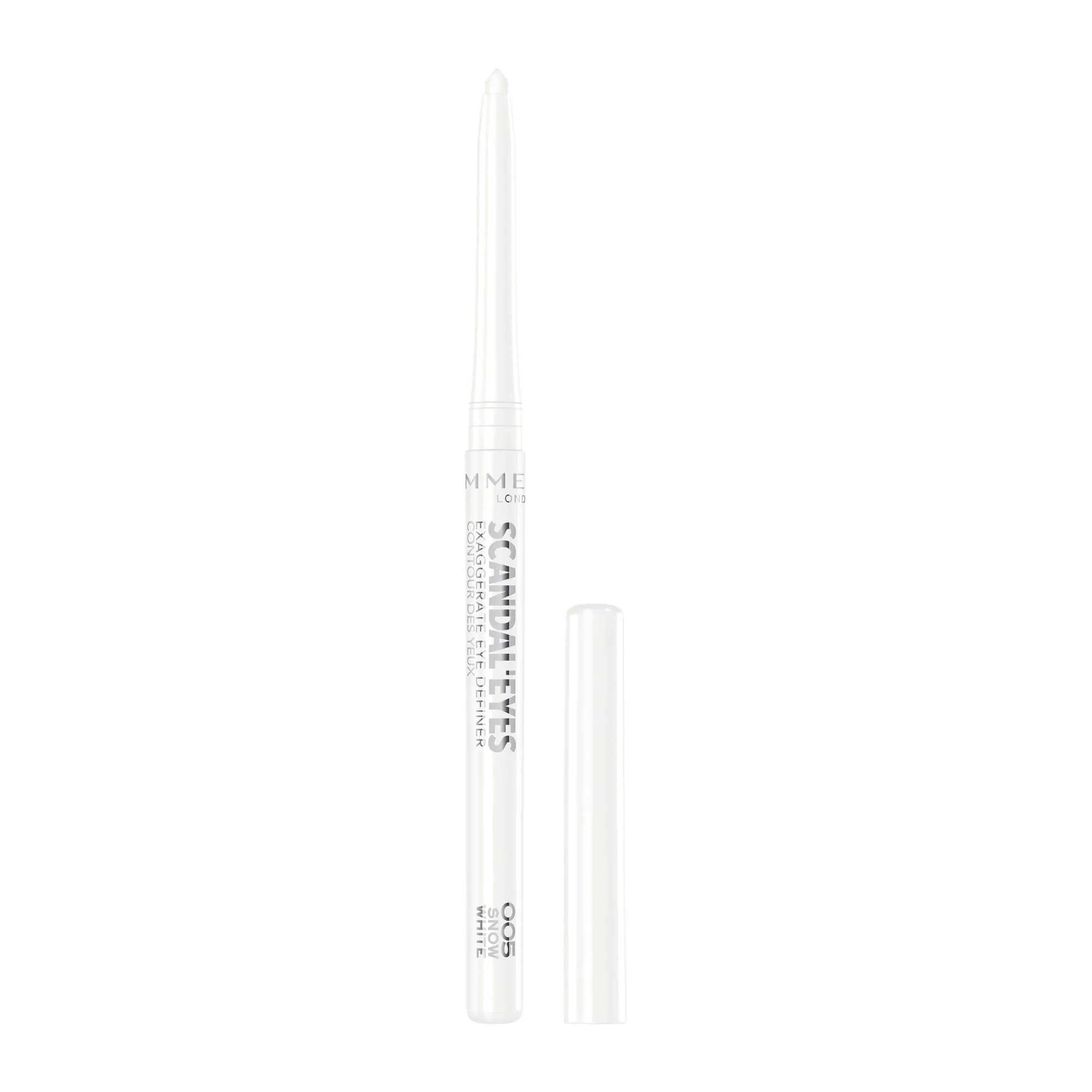Rimmel London ScandalEyes Exaggerate Eye Definer Waterproof Automatic Eye Pencil, 005 Snow White - immagine 1