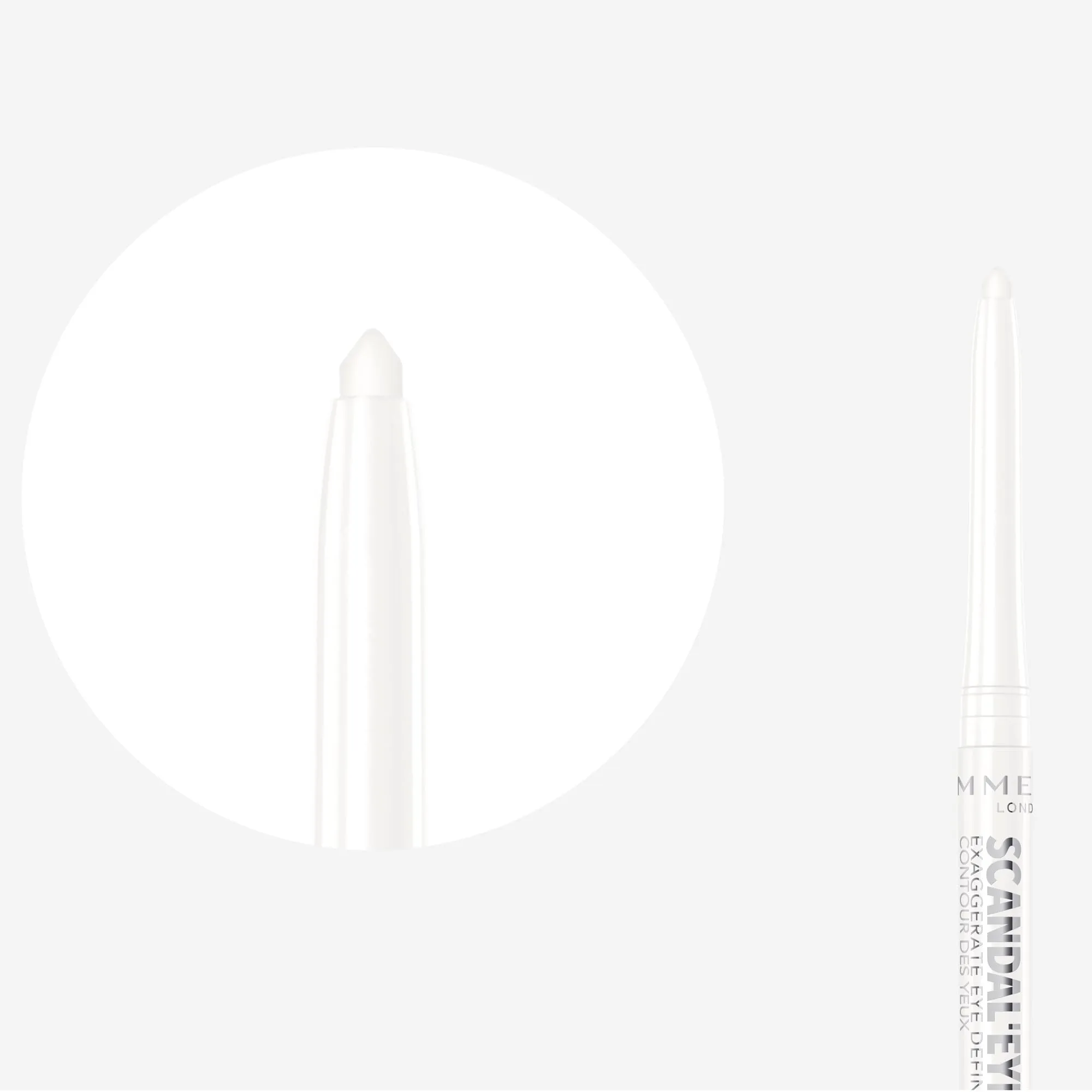 Rimmel London ScandalEyes Exaggerate Eye Definer Waterproof Automatic Eye Pencil, 005 Snow White - immagine 4
