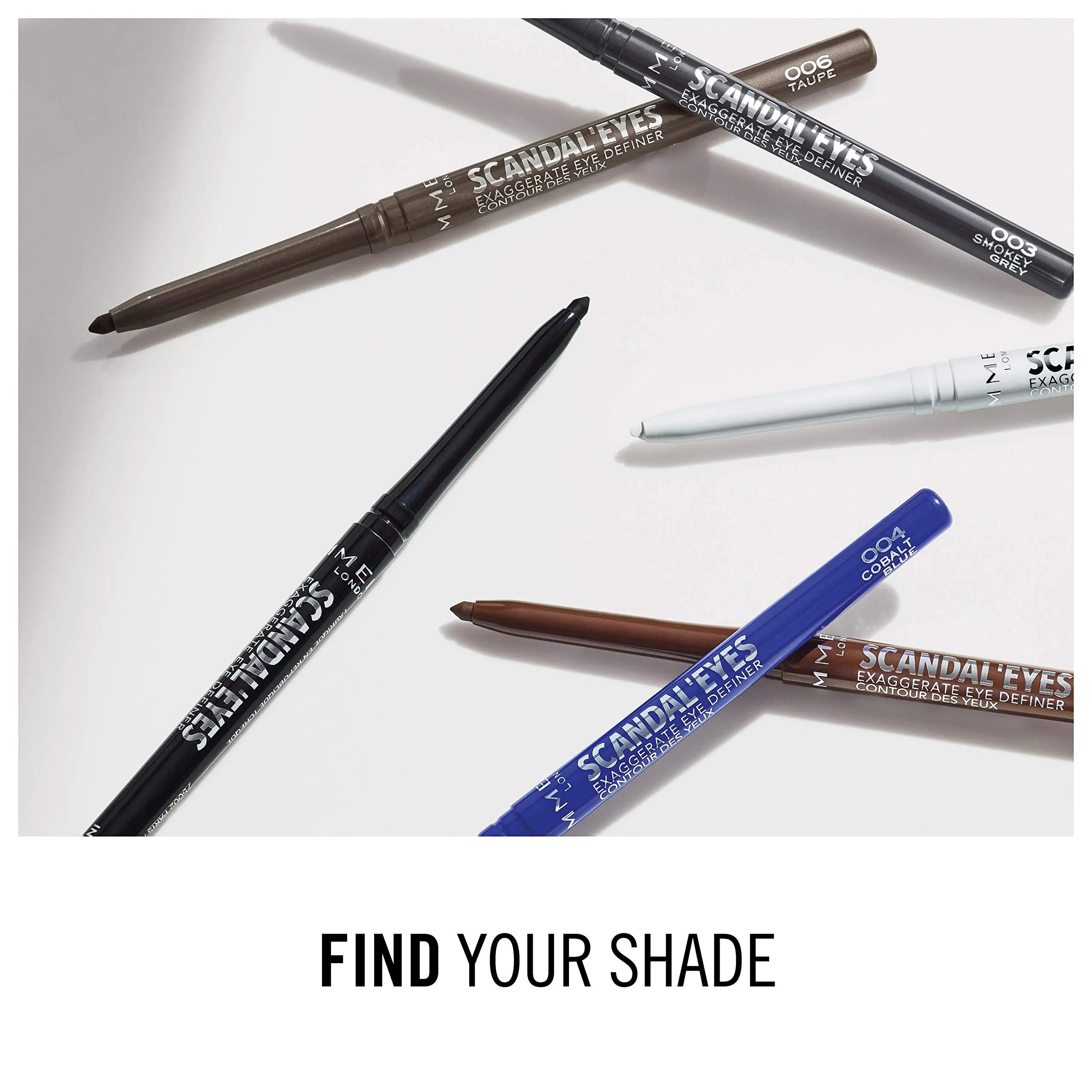Rimmel London ScandalEyes Exaggerate Eye Definer Waterproof Automatic Eye Pencil, 005 Snow White - immagine 9