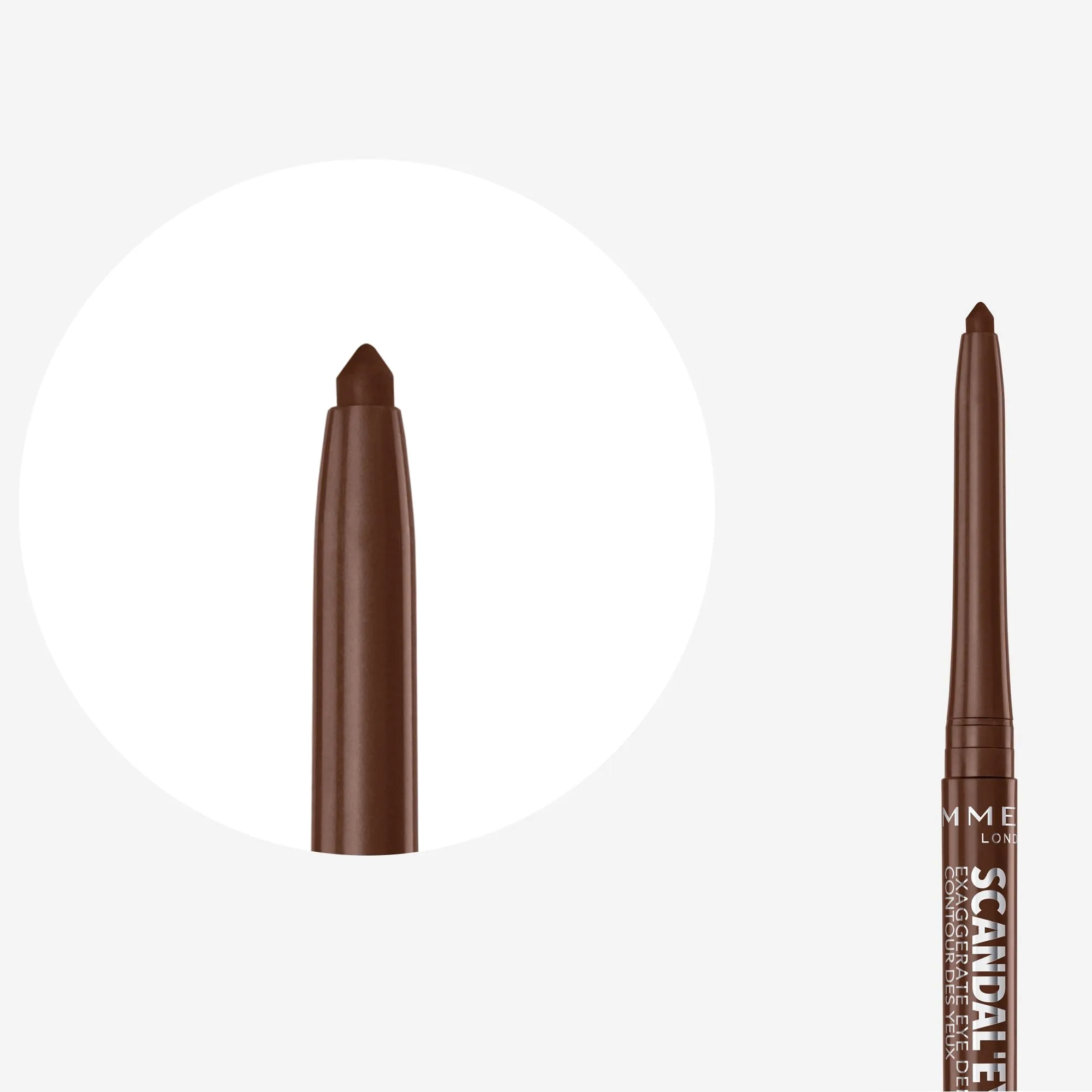 Rimmel London ScandalEyes Exaggerate Eye Definer Waterproof, 002 Chocolate Brown - immagine 4