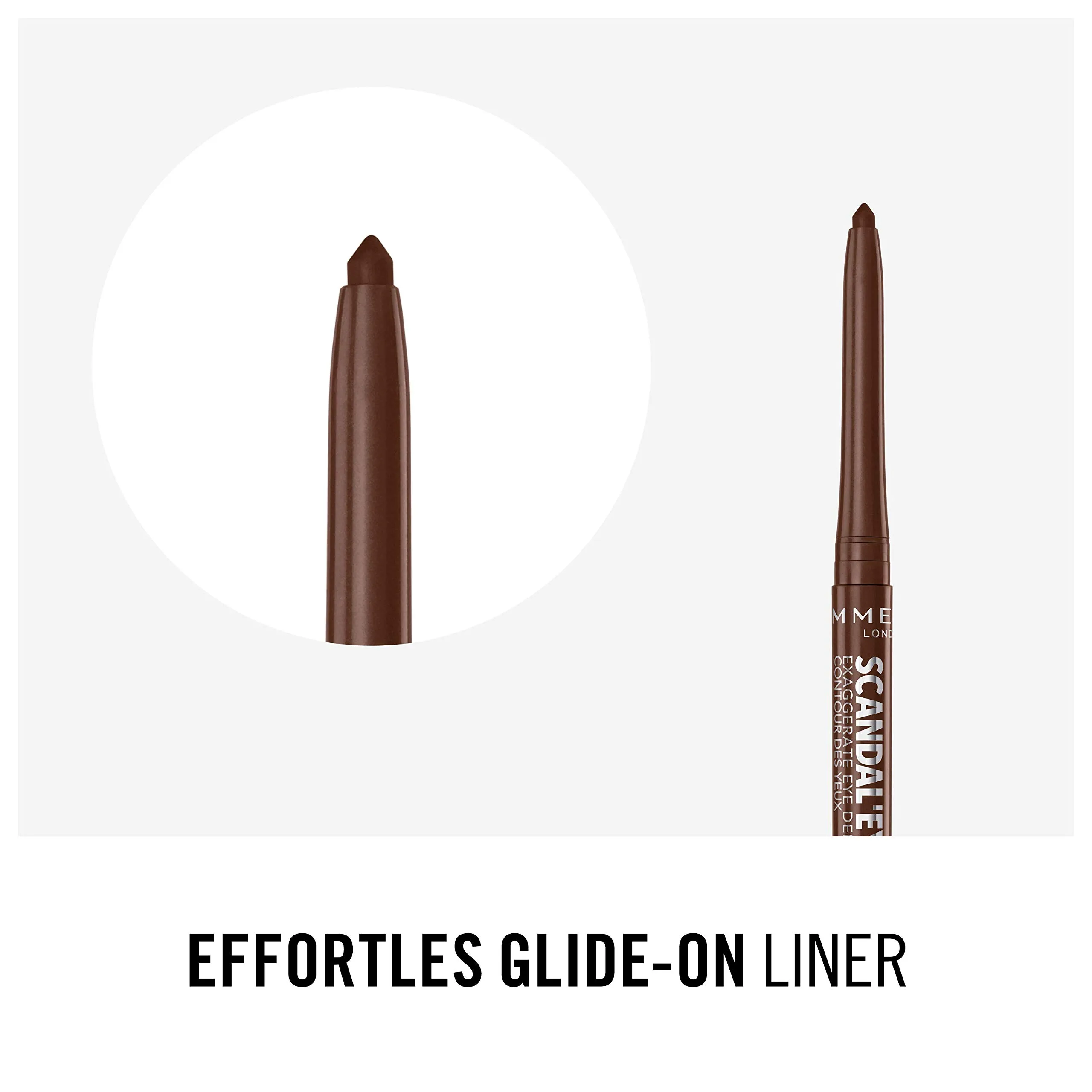 Rimmel London ScandalEyes Exaggerate Eye Definer Waterproof, 002 Chocolate Brown - immagine 7