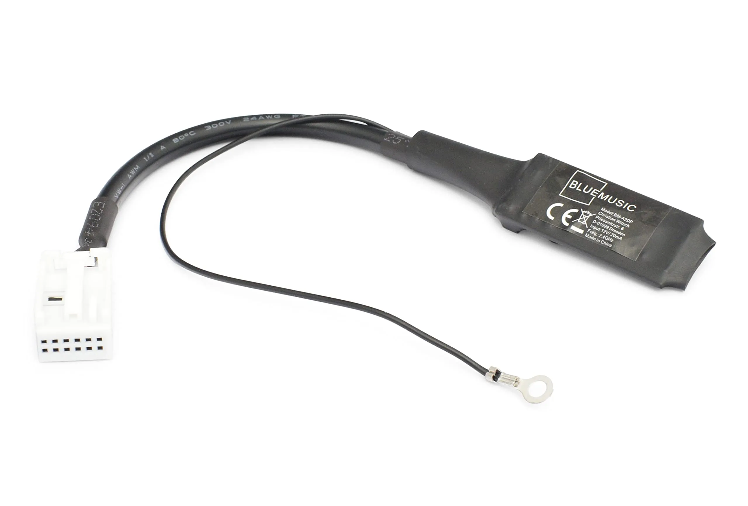 BlueMusic Interfaccia Audio Bluetooth per VW RCD RNS, Skoda Swing Dance, Audi Concert Chorus 12pin Quadlock BM-12P - immagine 1