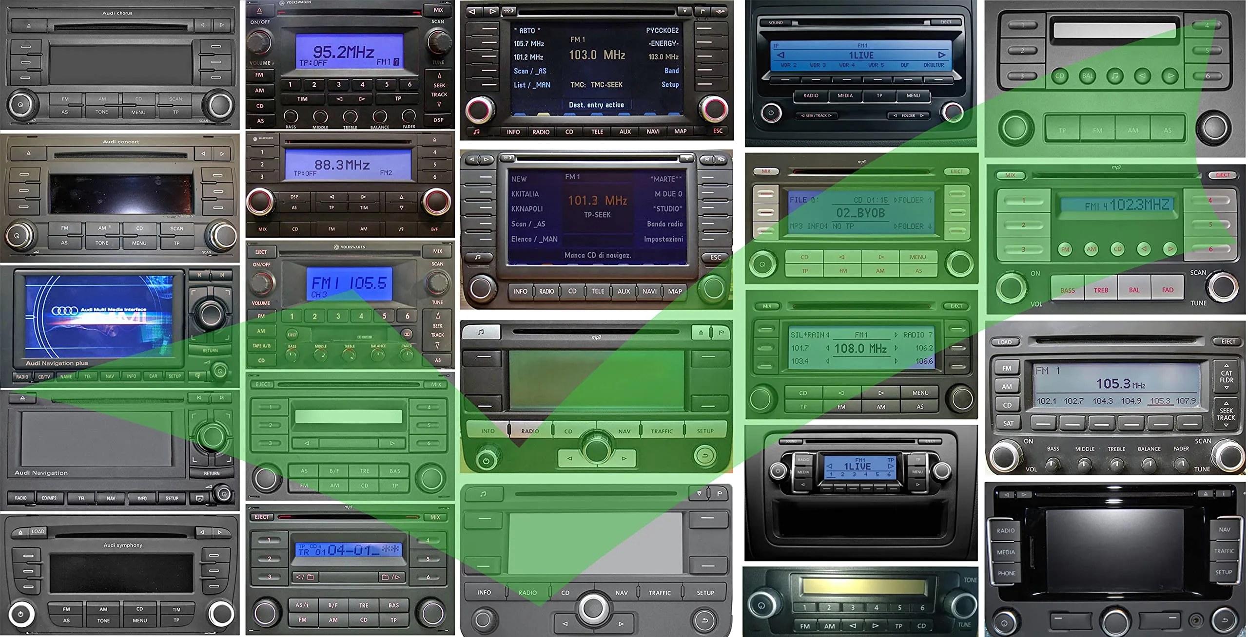 BlueMusic Interfaccia Audio Bluetooth per VW RCD RNS, Skoda Swing Dance, Audi Concert Chorus 12pin Quadlock BM-12P - immagine 2