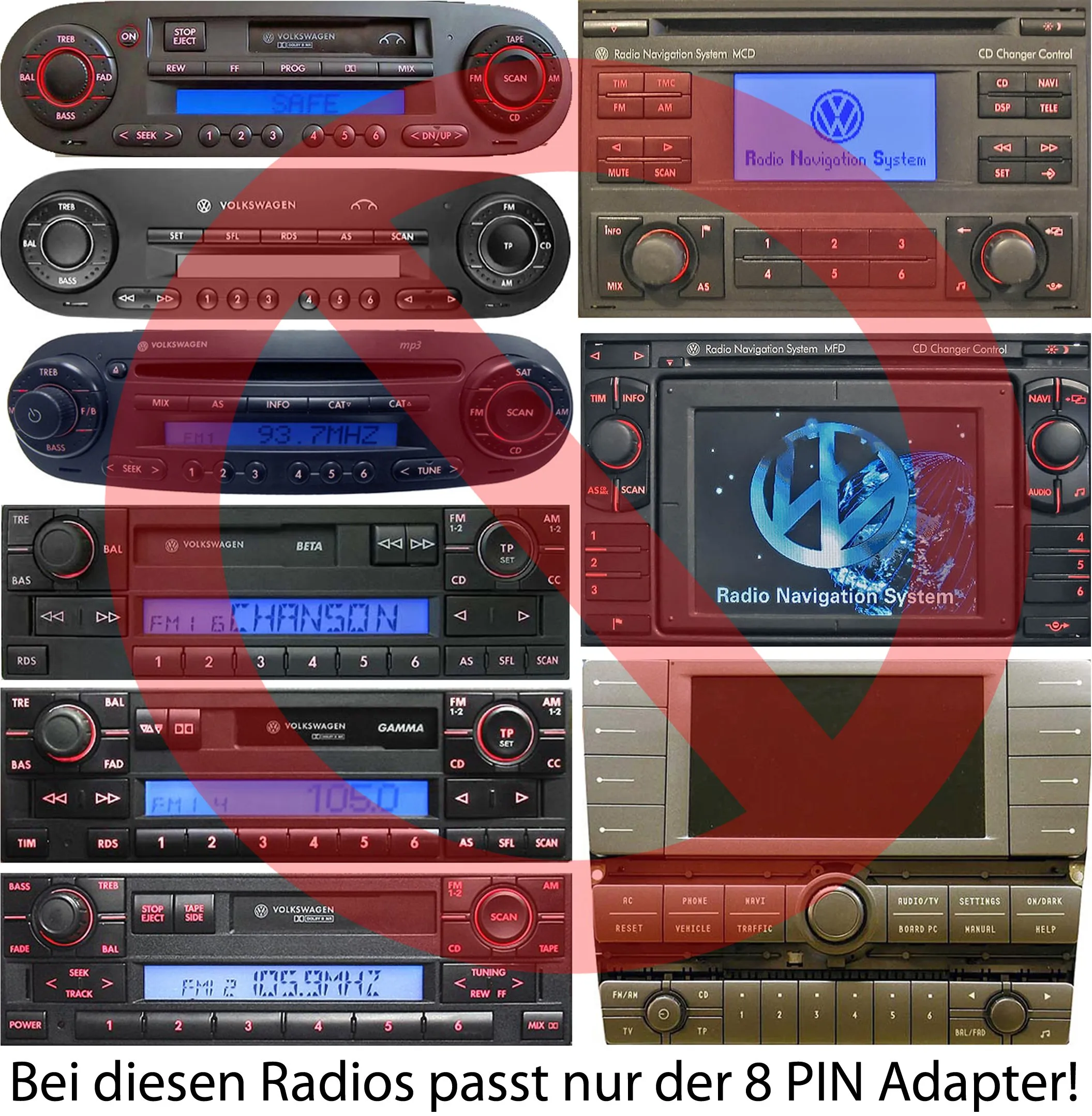 BlueMusic Interfaccia Audio Bluetooth per VW RCD RNS, Skoda Swing Dance, Audi Concert Chorus 12pin Quadlock BM-12P - immagine 3